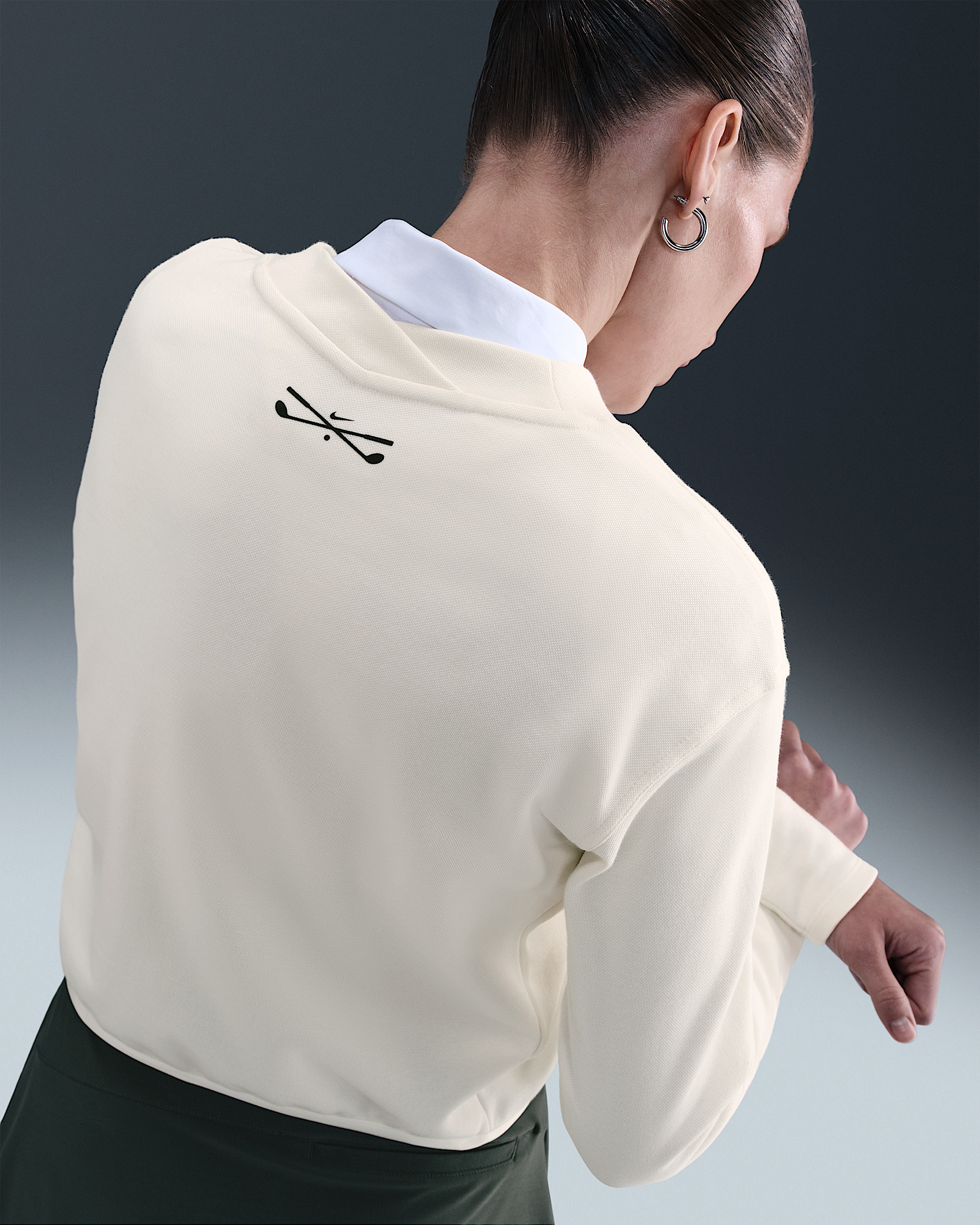 Nike Women's V-Neck Long-Sleeve Golf Top - 2