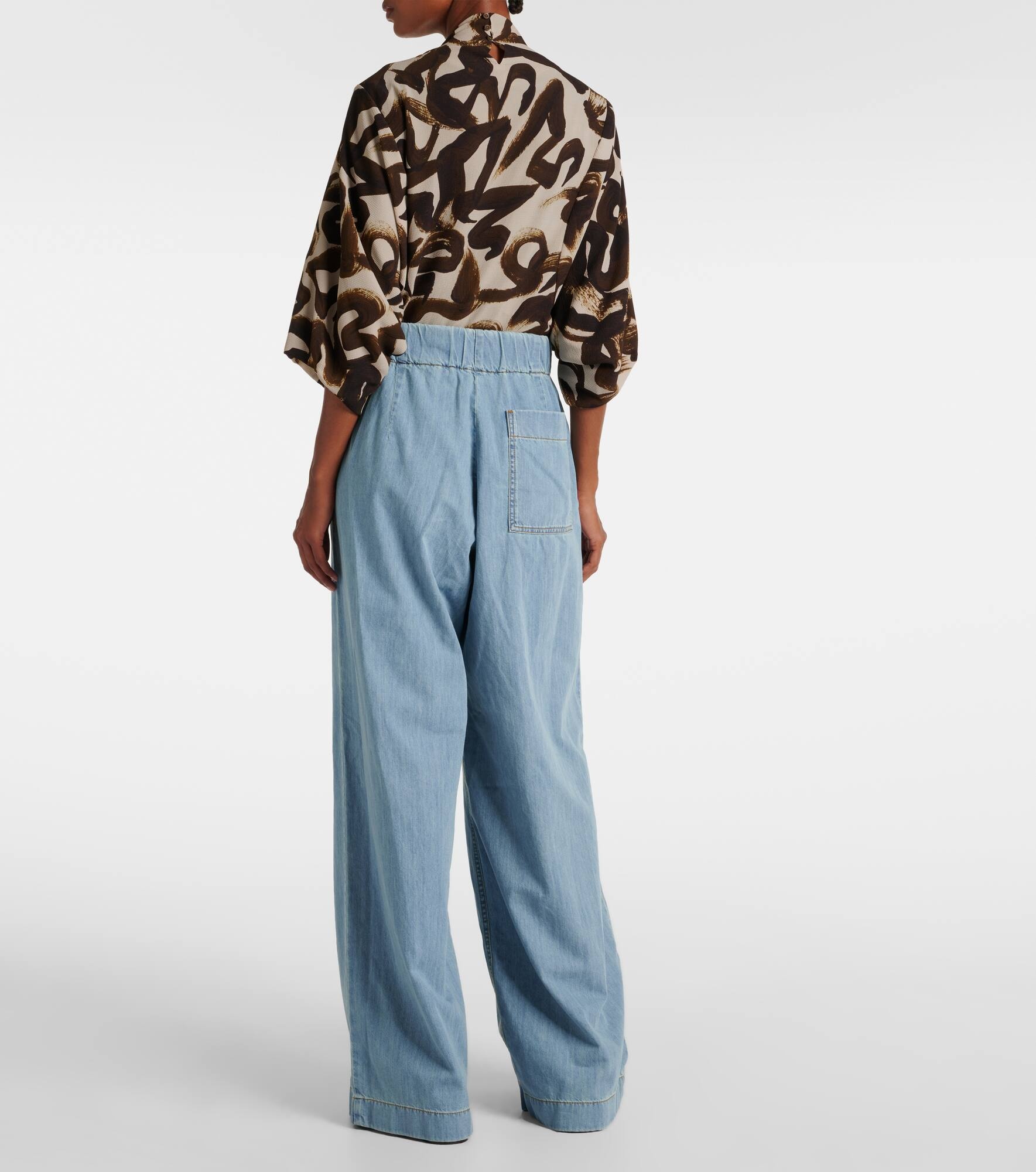 High-rise wide-leg jeans - 3