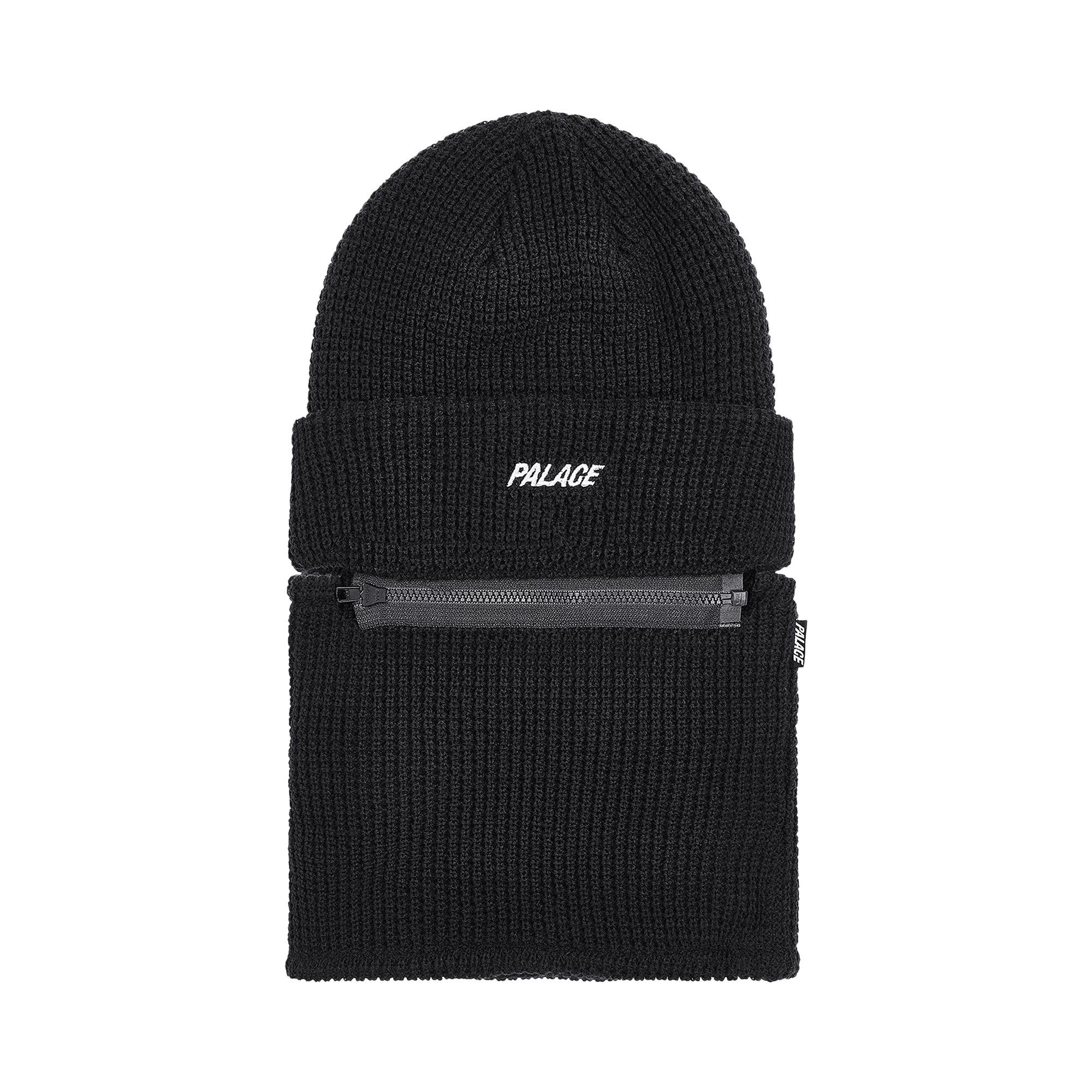 Palace Zip Off Facewarmer P Beanie 'Black' - 2