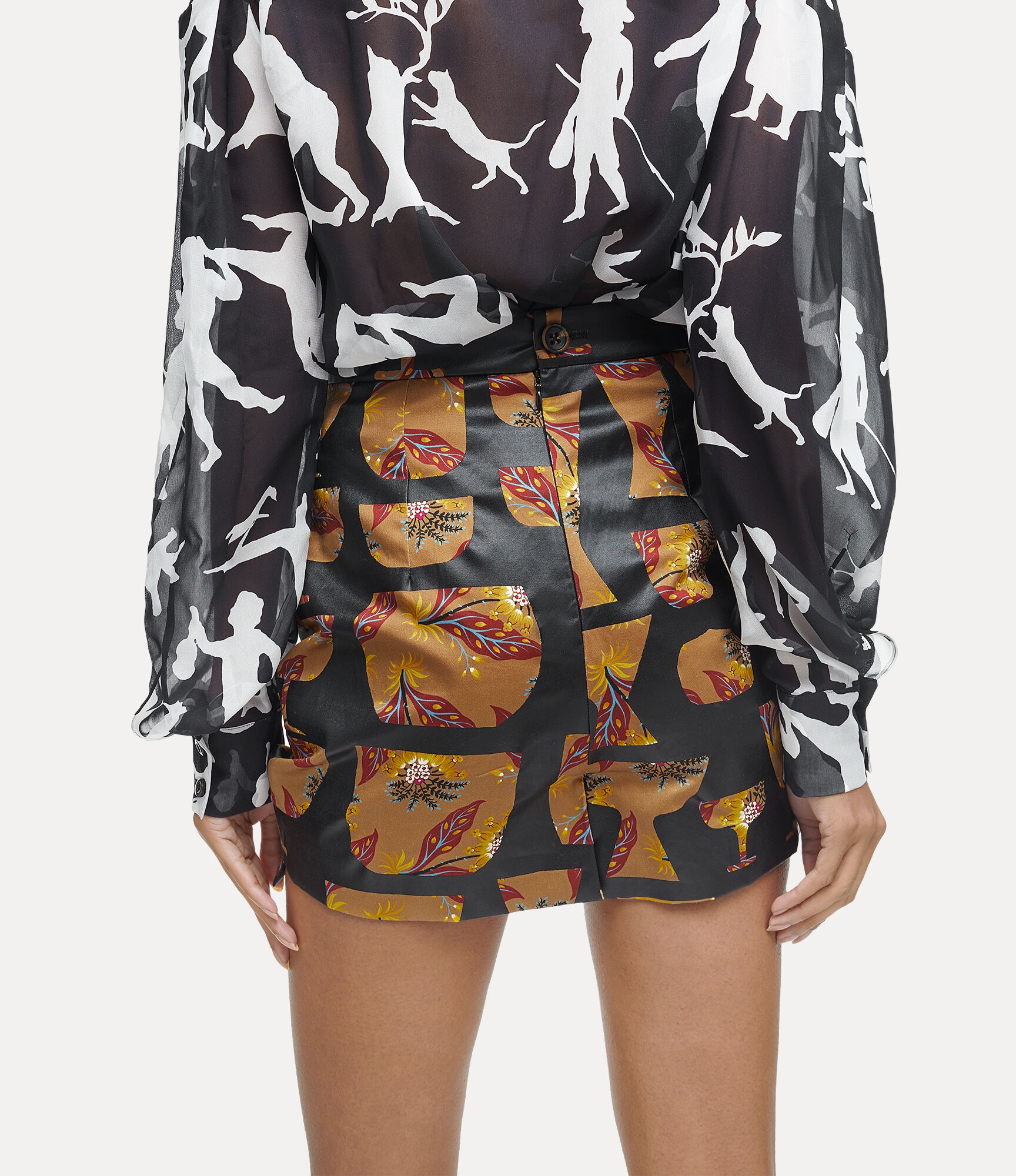 MINI PLEATED PENCIL SKIRT - 5