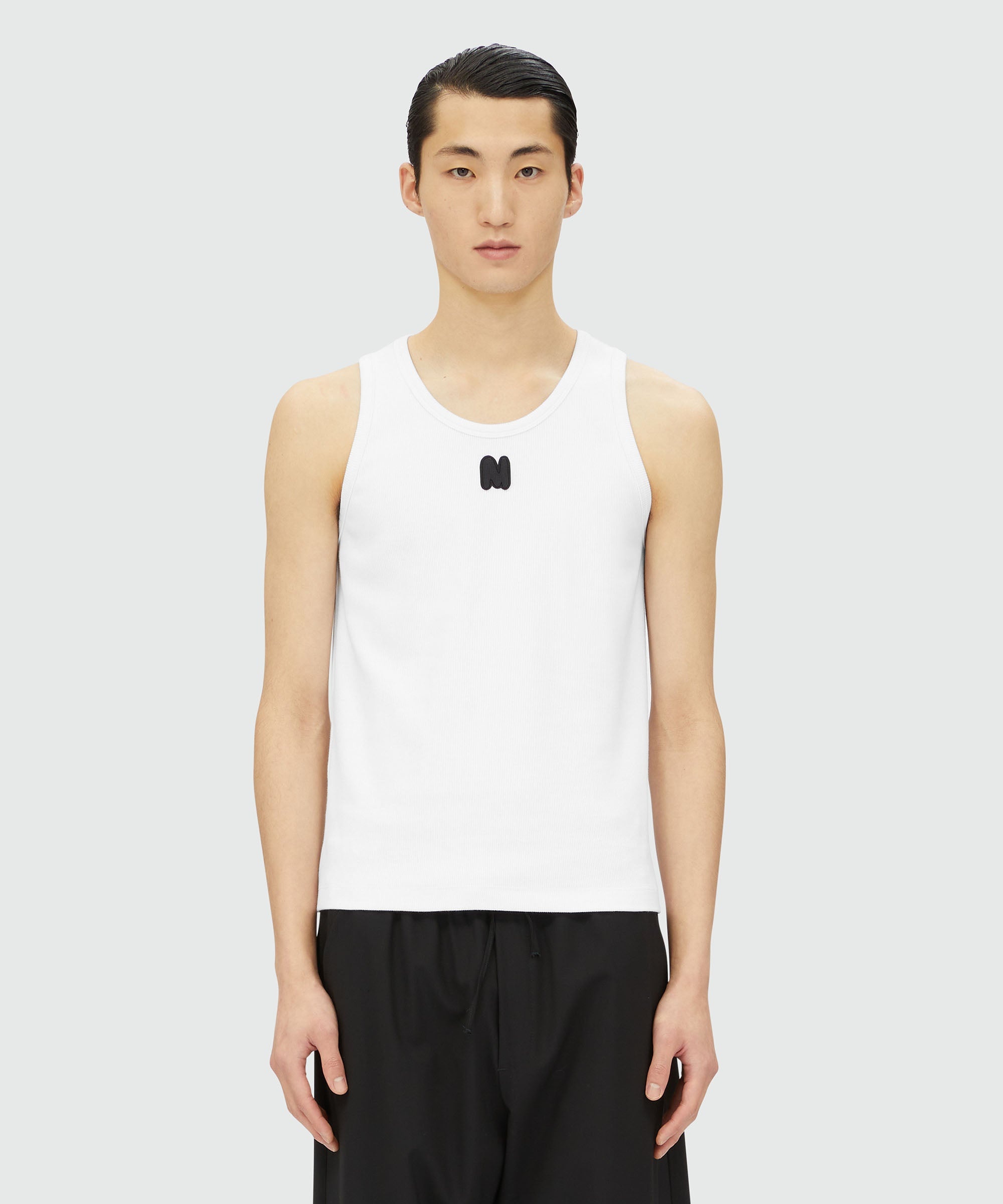 Ribbed jersey "TheMwave" taknk top - 2