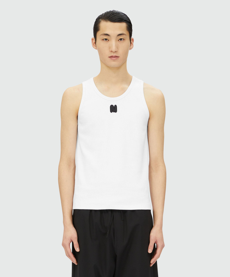 MSGM Ribbed jersey "TheMwave" taknk top outlook