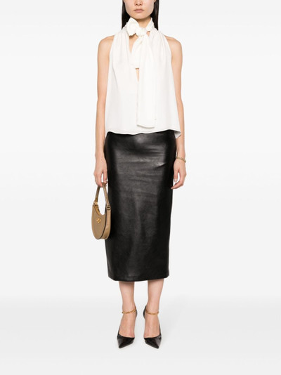 TOM FORD tie-neck georgette blouse outlook
