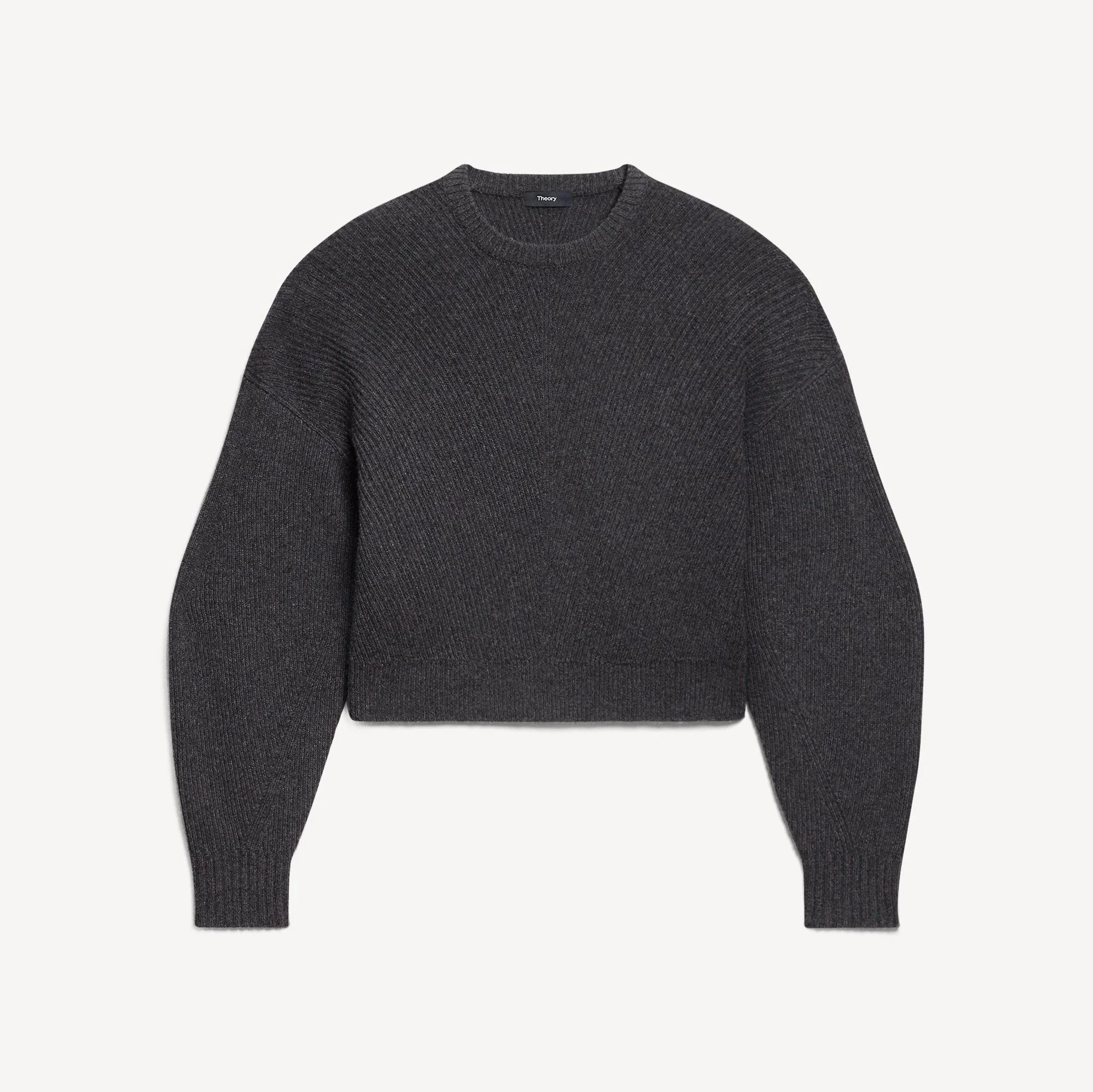 Textured Crewneck Sweater in Cashmere - 1