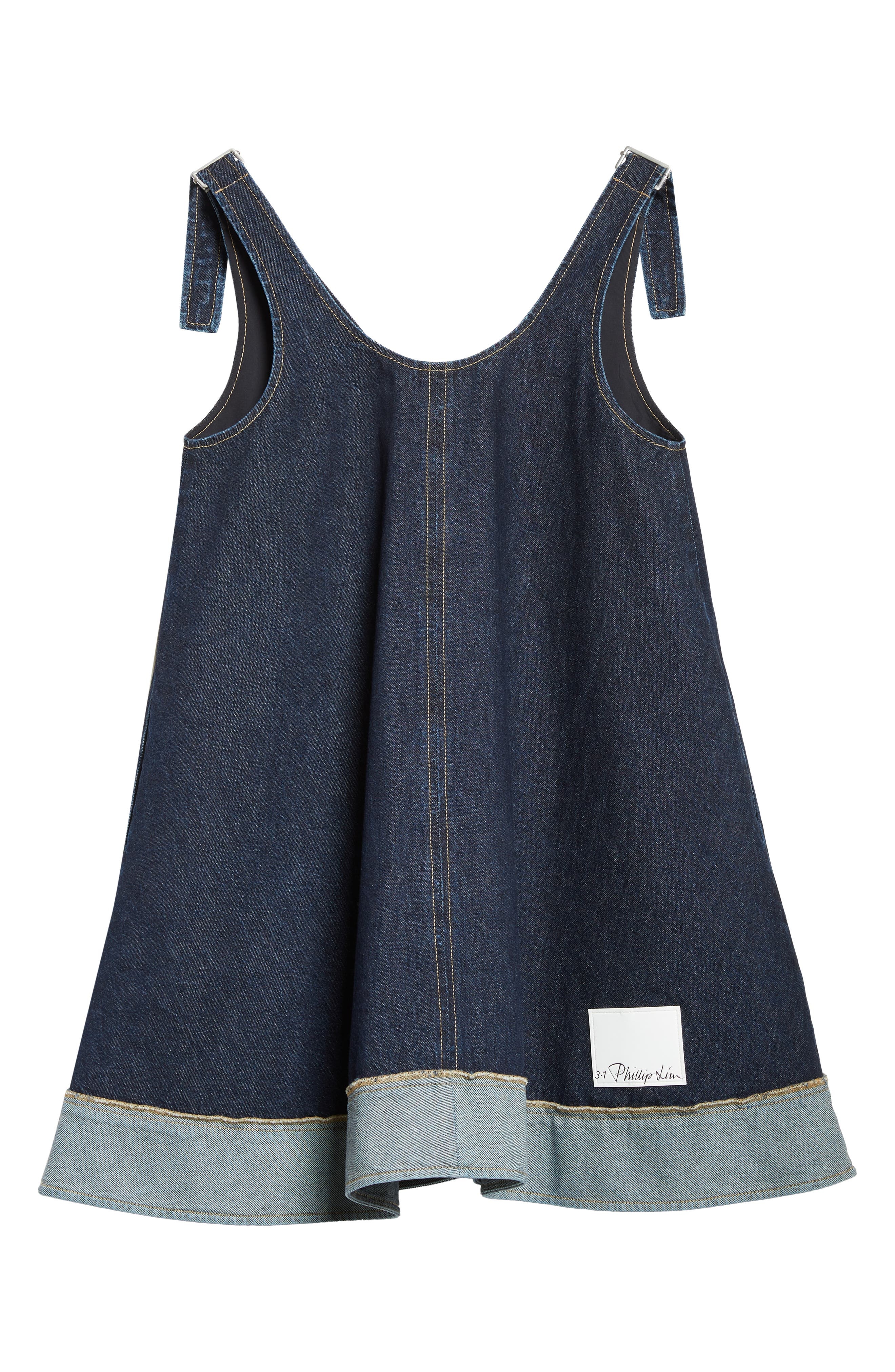 3.1 Phillip Lim Sleeveless Trapeze Minidress in Dark Indigo at Nordstrom - 7