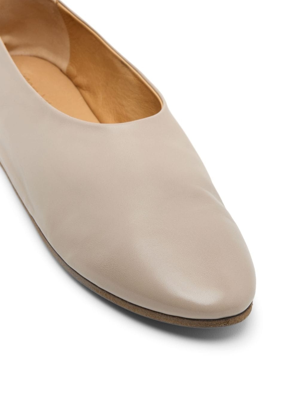 Coltellaccio leather ballerina shoes - 4
