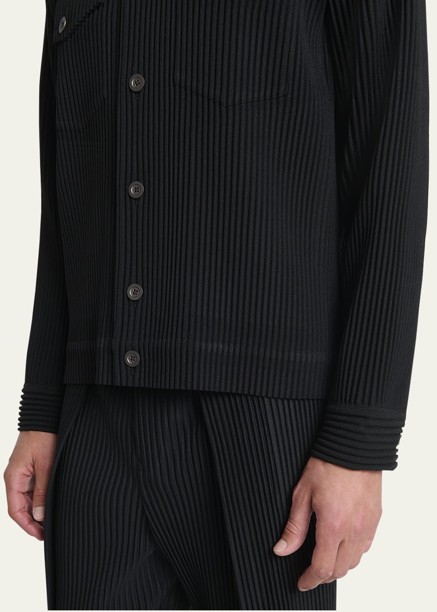 Men's Pleated Sport Shirt - 5