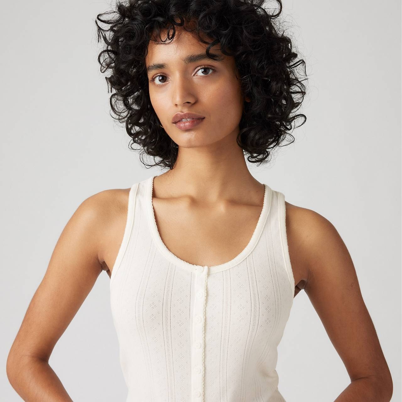 DRY GOODS WOMEN'S POINTELLE TANK TOP - 5