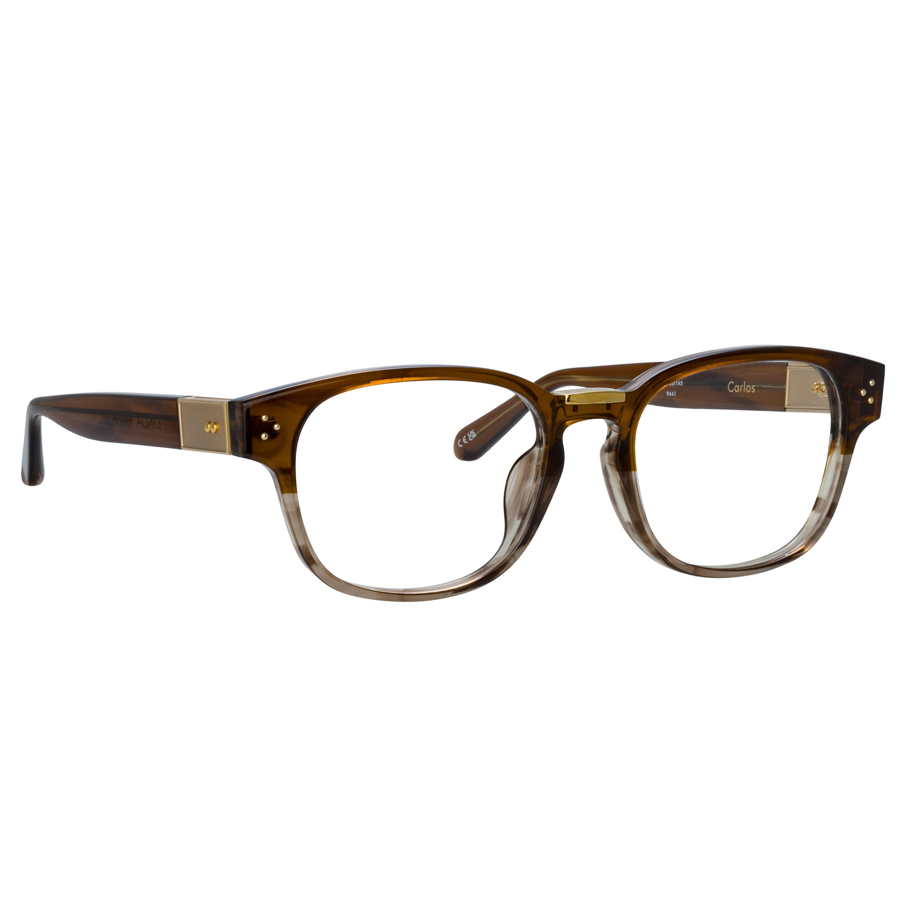 MEN'S CARLOS OPTICAL D-FRAME IN CARAMEL HORN - 2