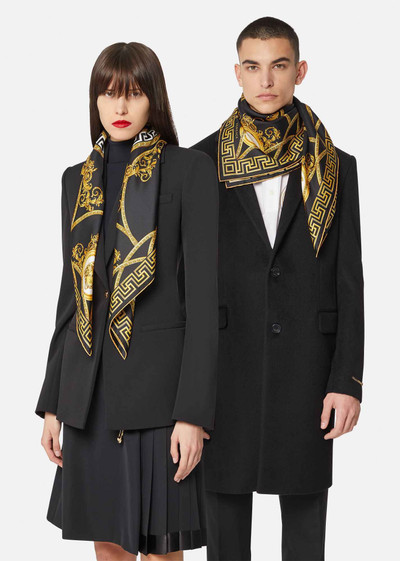 VERSACE La Coupe des Dieux Print Silk Foulard outlook