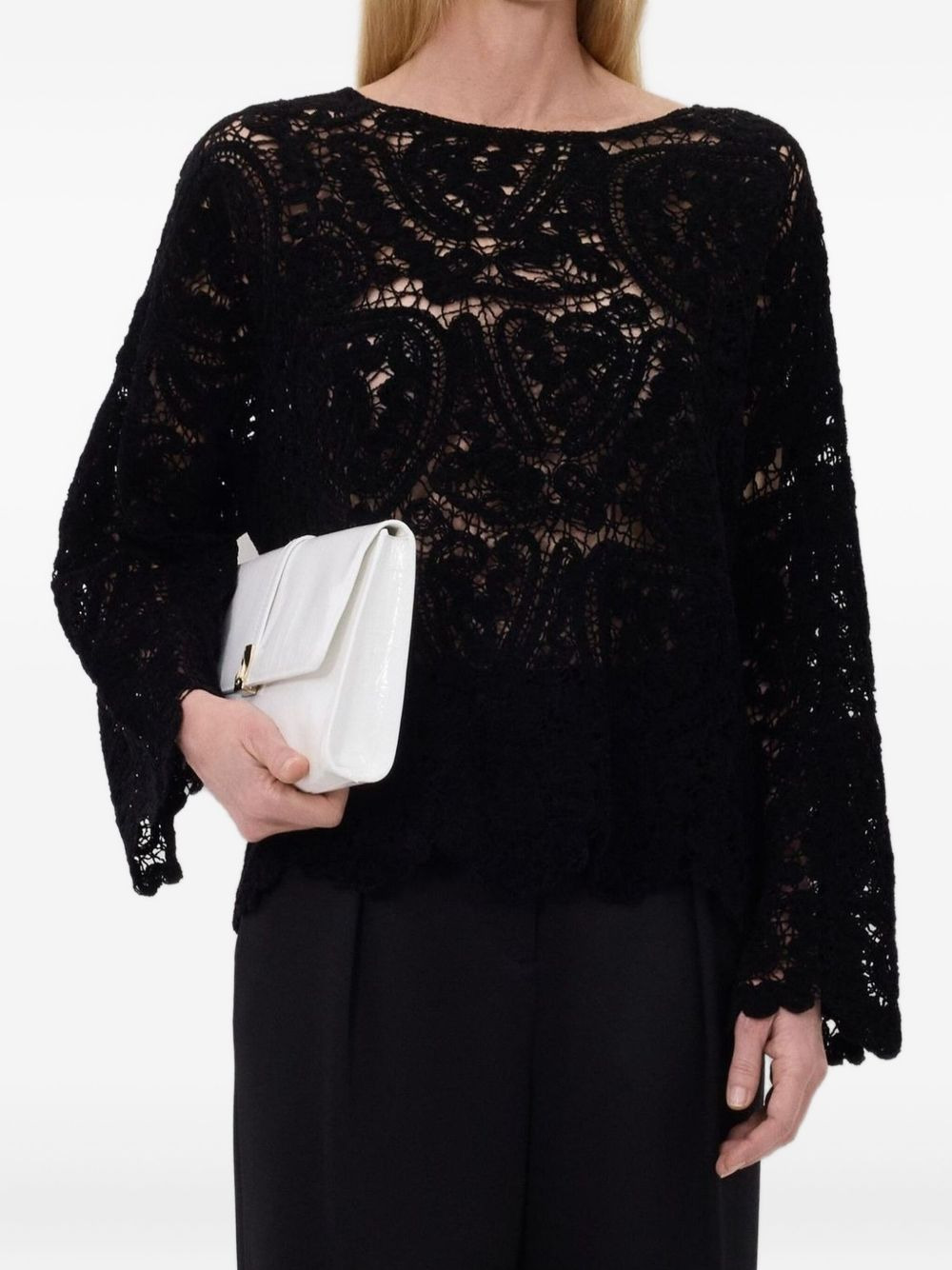 crochet lace sweater - 4
