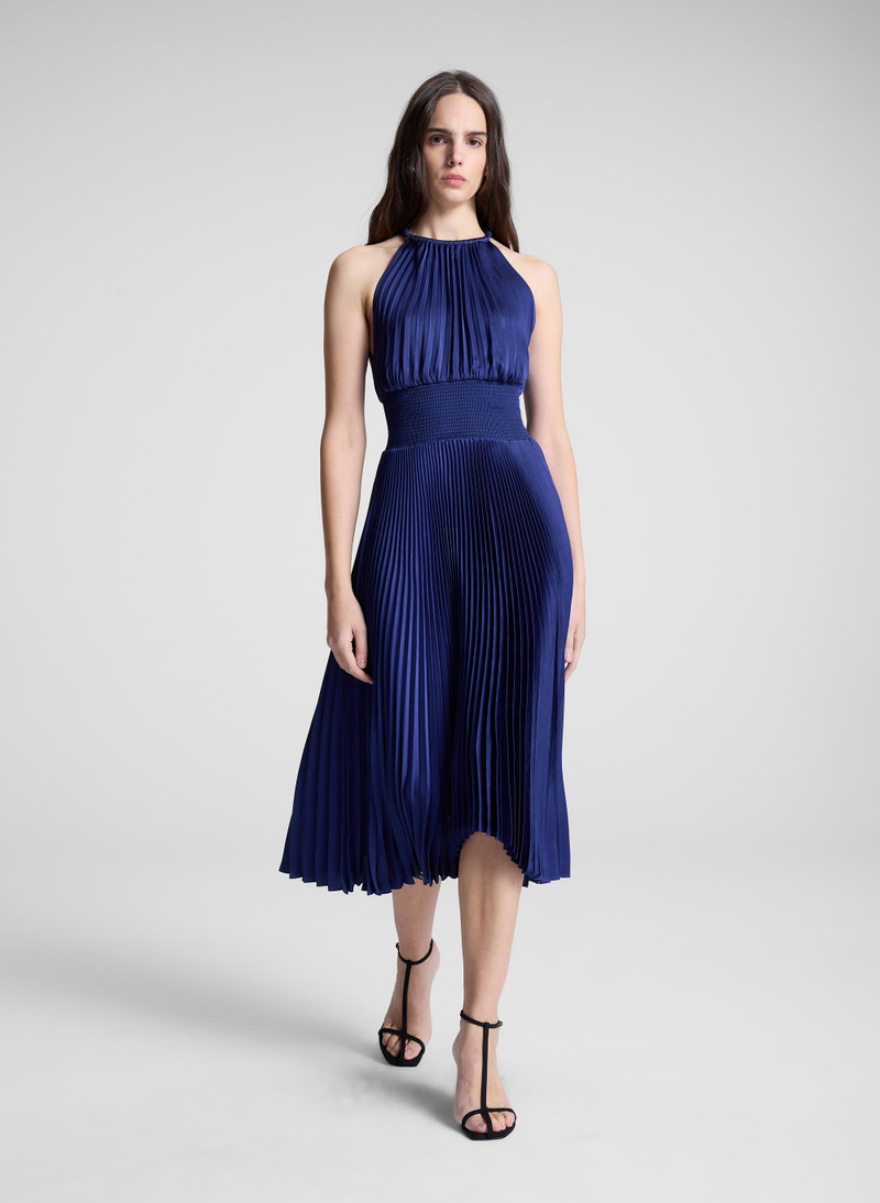 A.L.C. Renzo II Satin Pleated Dress outlook