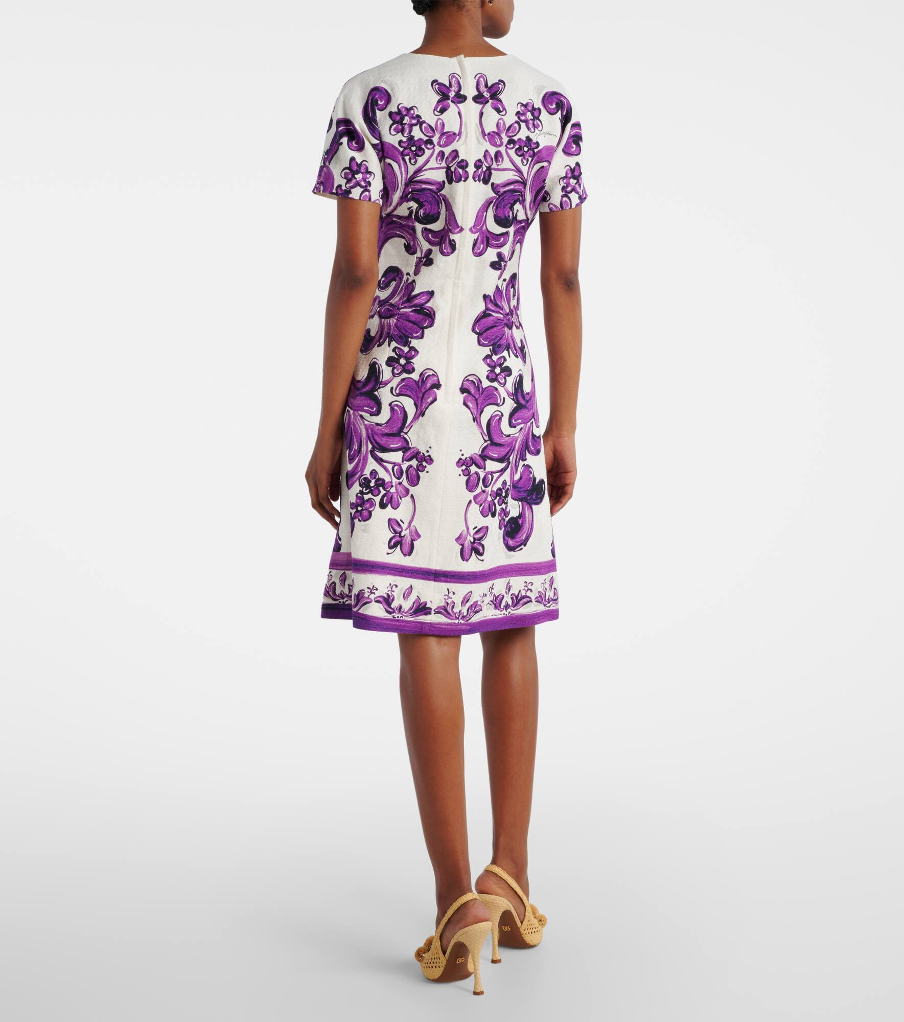 Majolica printed minidress - 3