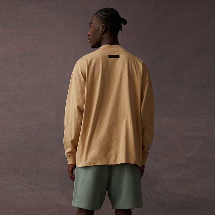 Fear of God Essentials SS23 Long Sleeve Logo Tee 'Sand' 125BT222014F - 6