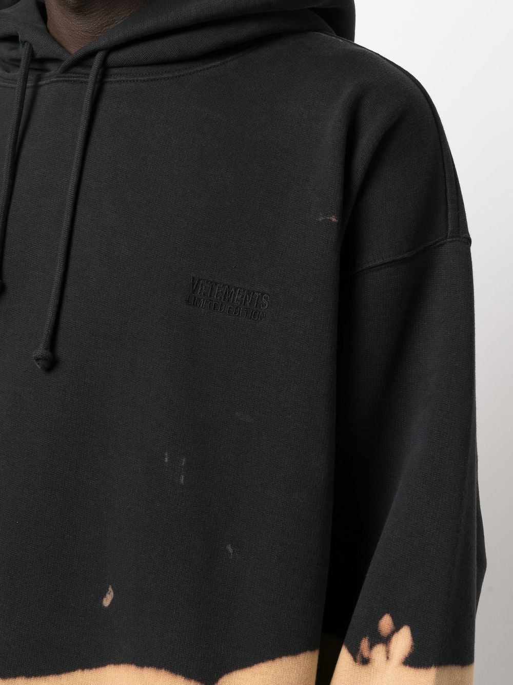 bleached-effect oversized hoodie - 5