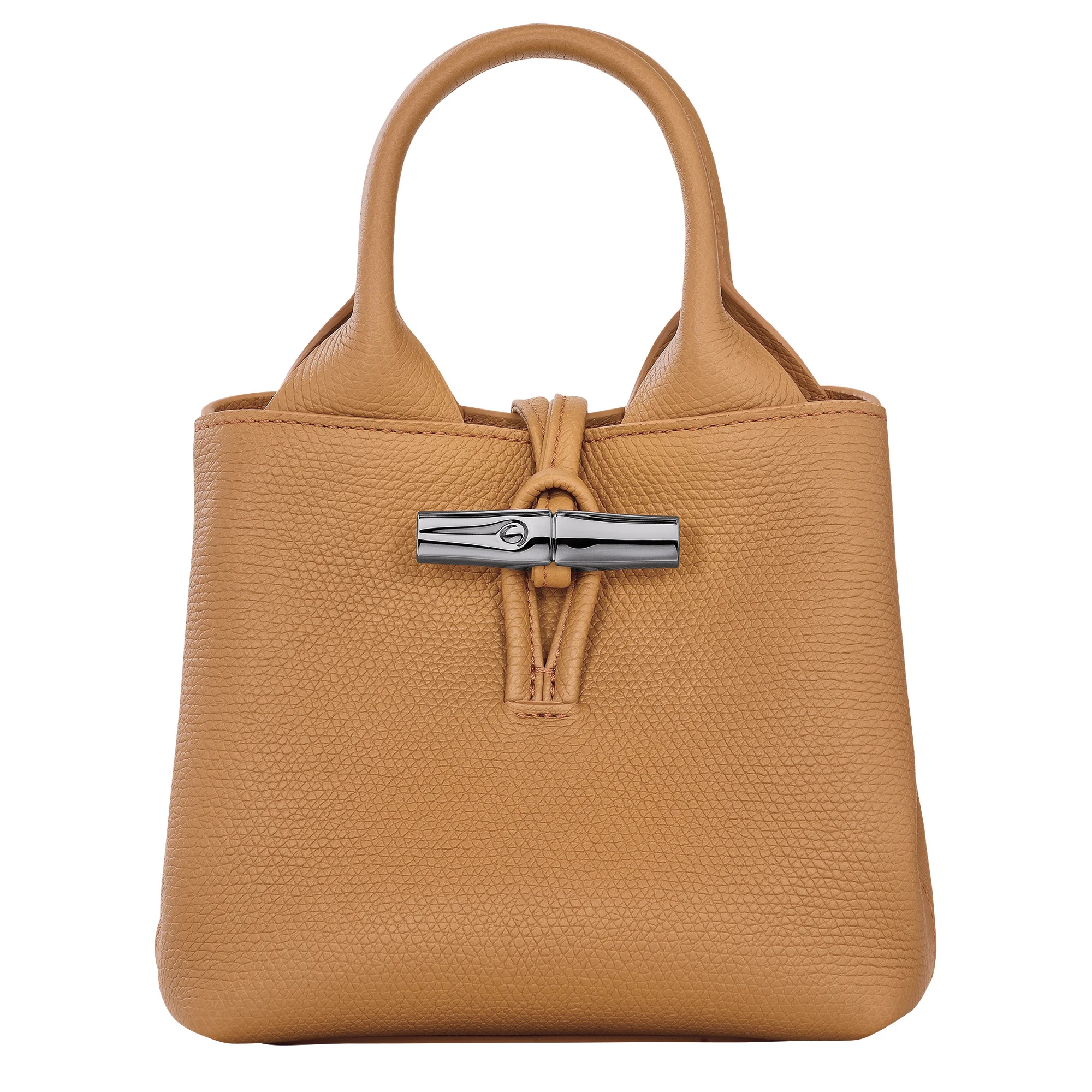 Le Roseau XS Handbag Walnut - Leather - 1