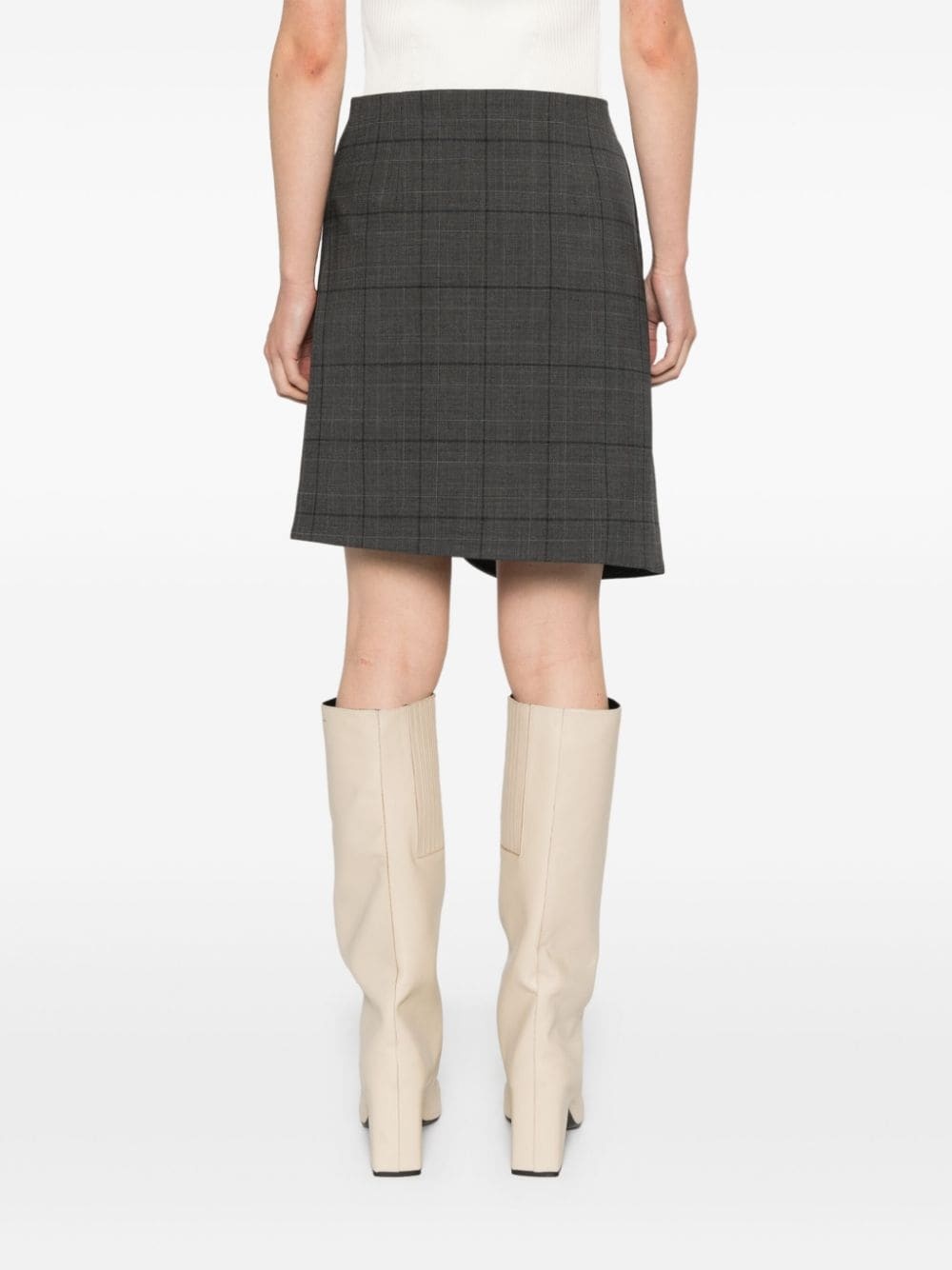 wrap mini skirt - 4