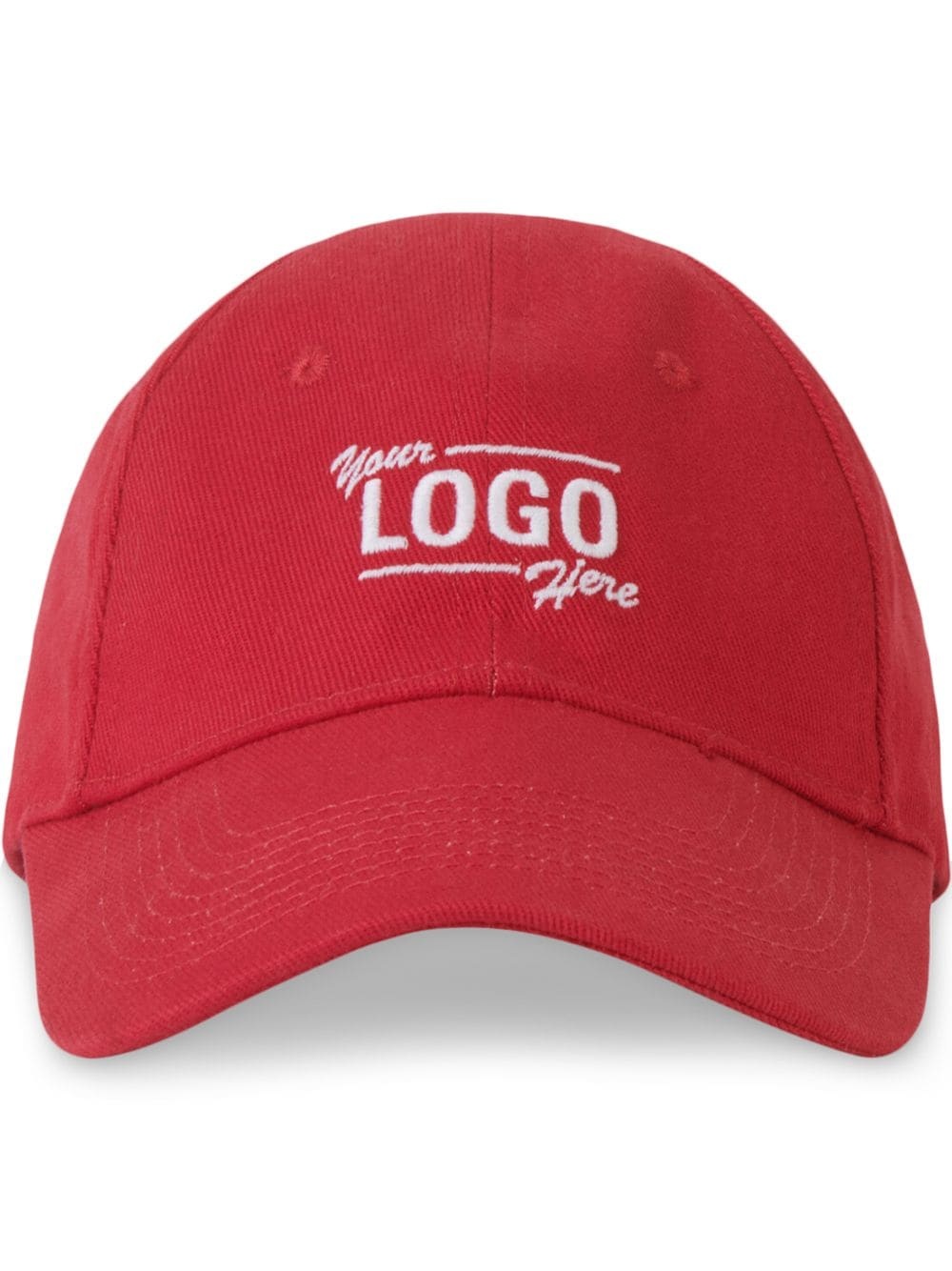 slogan-embroidered cap - 1