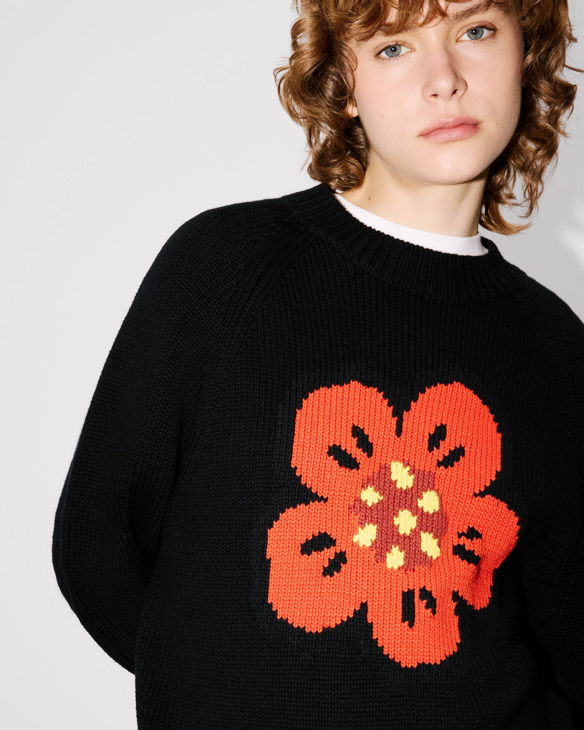 'Boke Flower' jumper in cotton wool - 6
