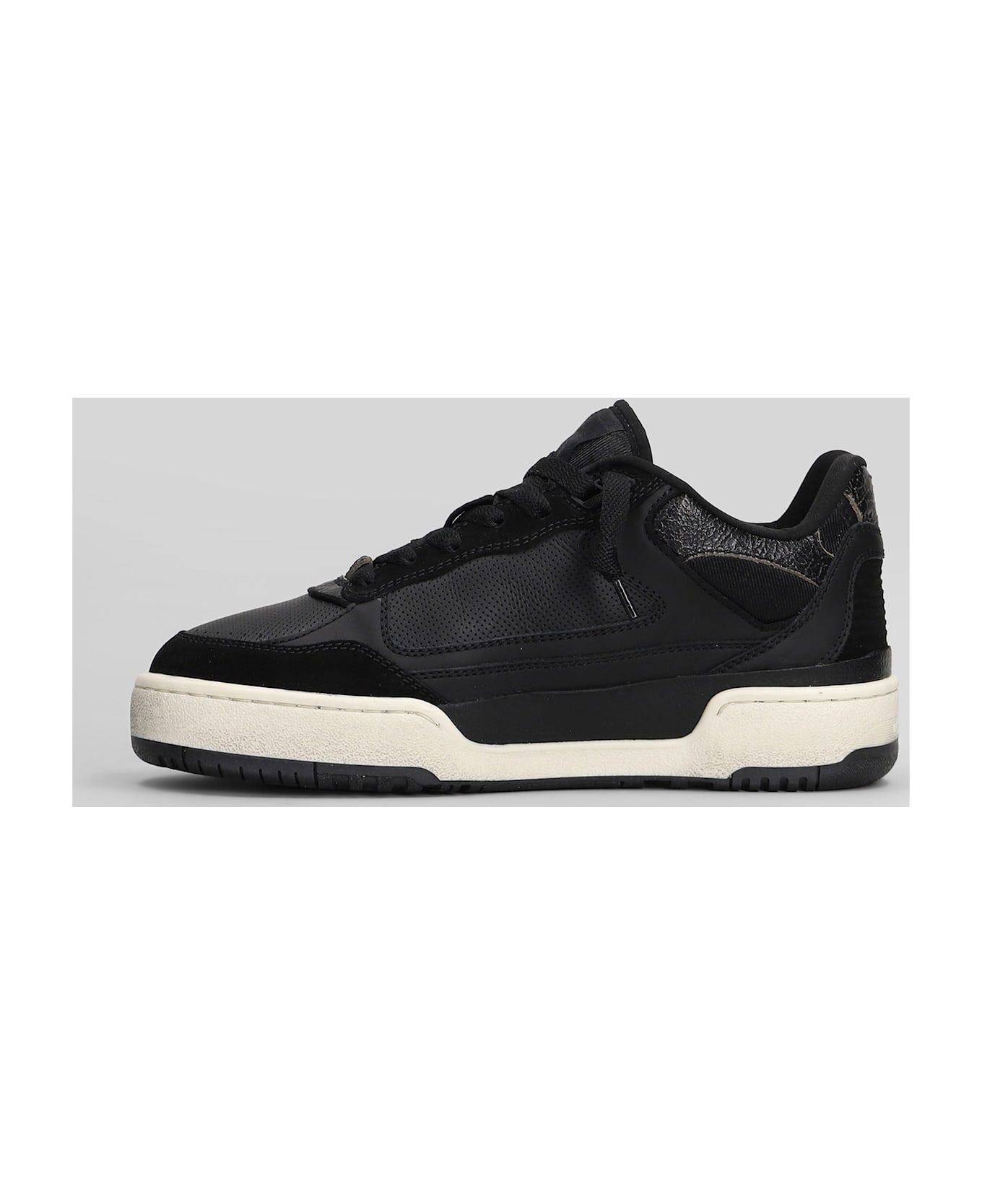 Forty 2 Sneakers In Black Suede And Leather - 3