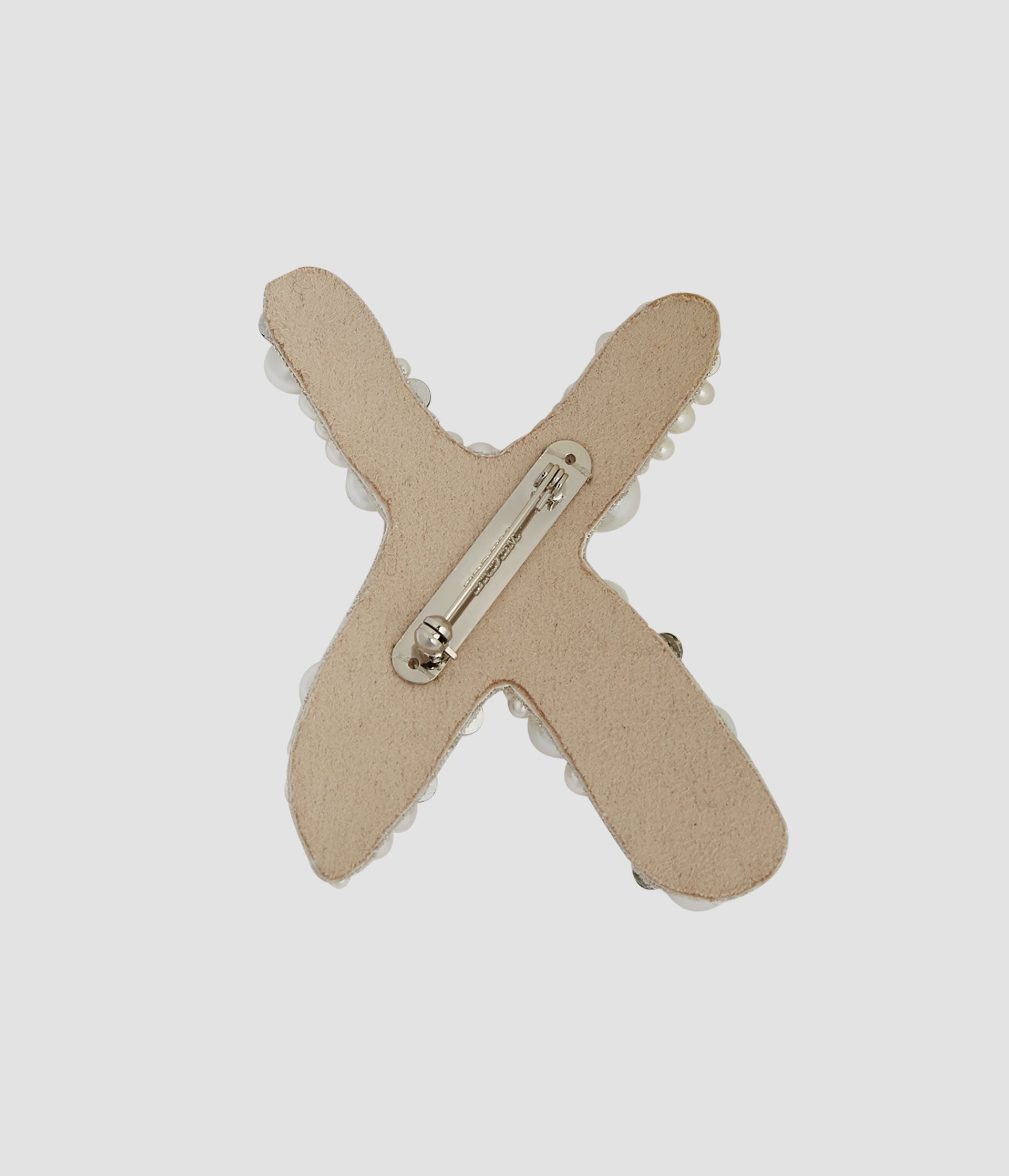 PEARL ALPHABET BROOCH X 3