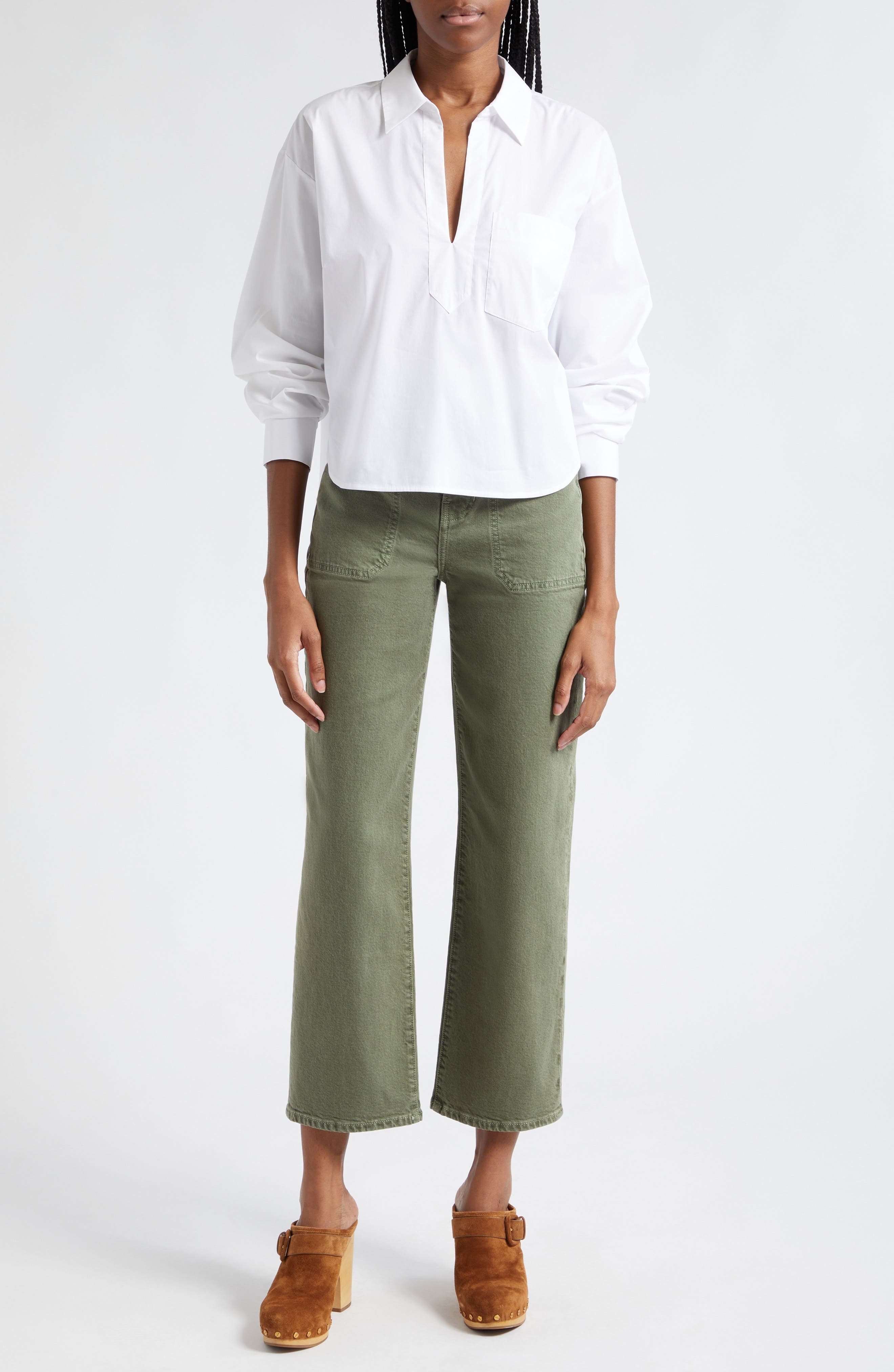 Khai Stretch Cotton Woven Top - 2