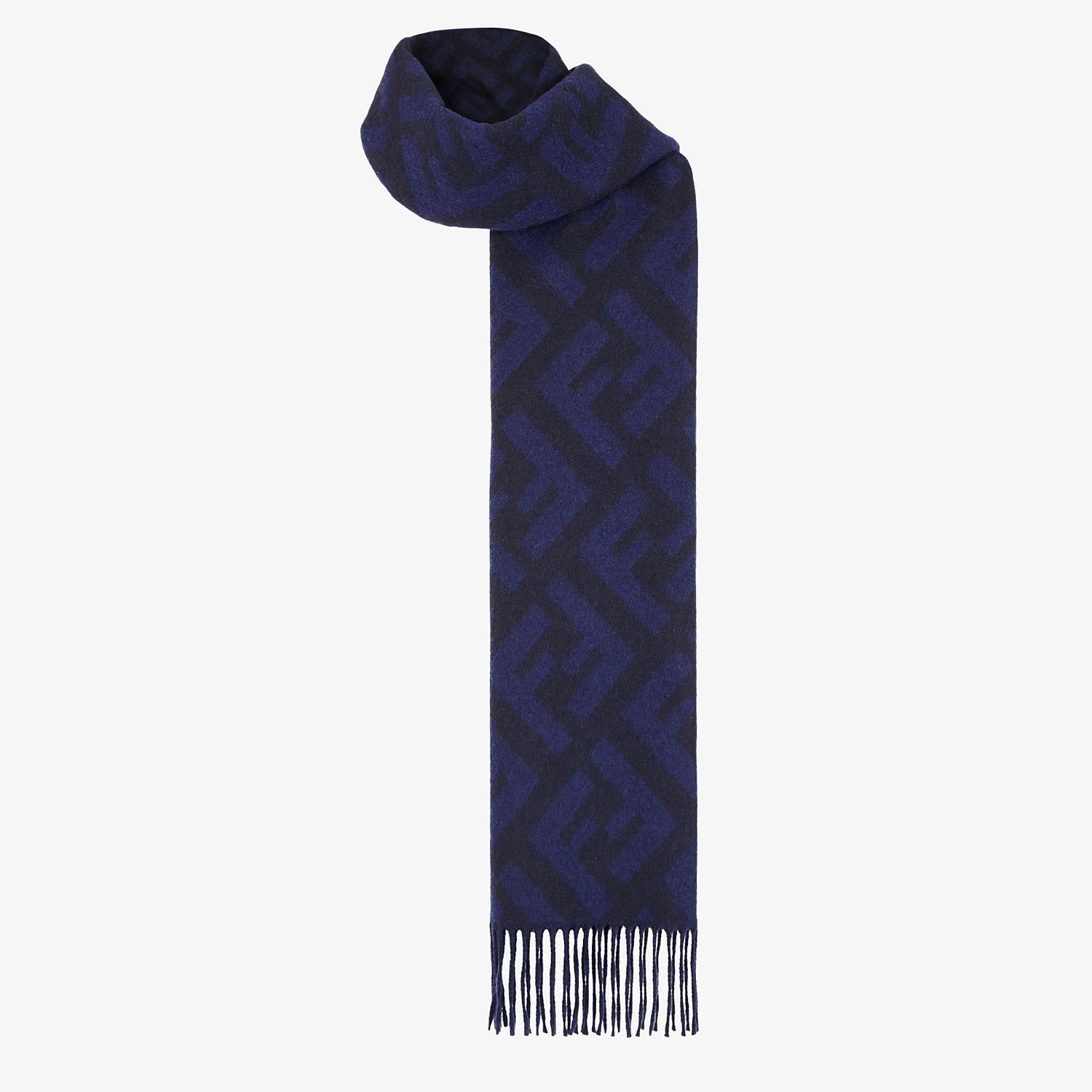 Blue cashmere scarf - 2