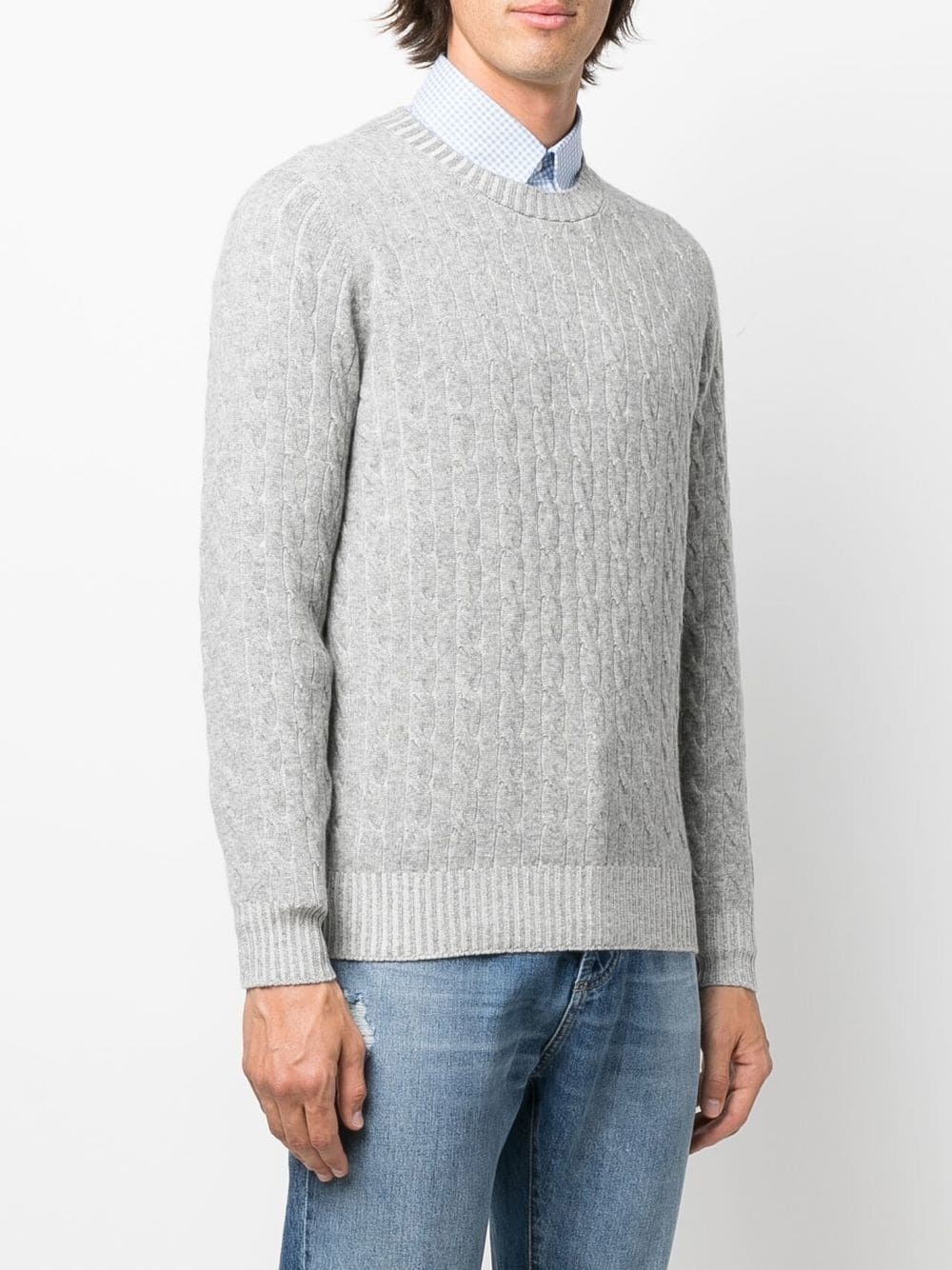 cable-knit cashmere jumper - 3