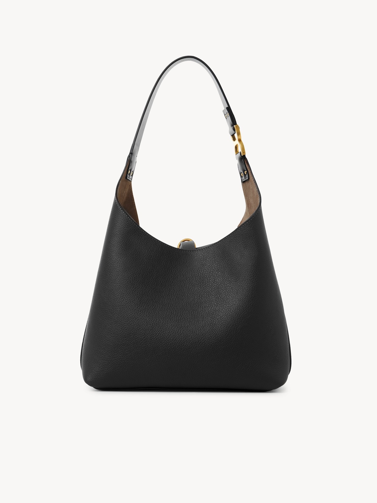 SMALL MARCIE HOBO BAG IN GRAINED LEATHER - 3