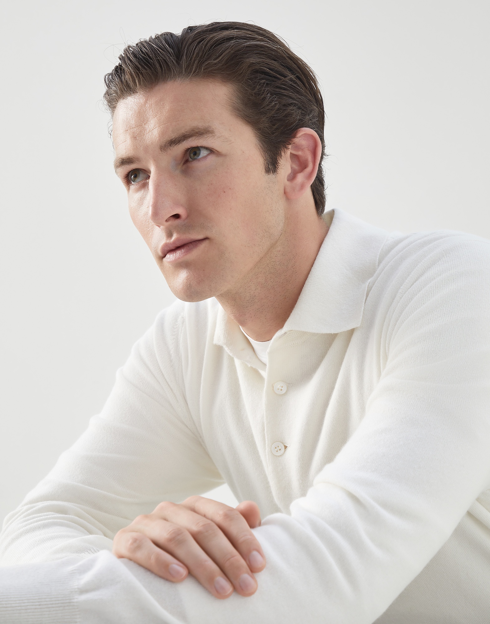 Cashmere polo-style sweater - 3