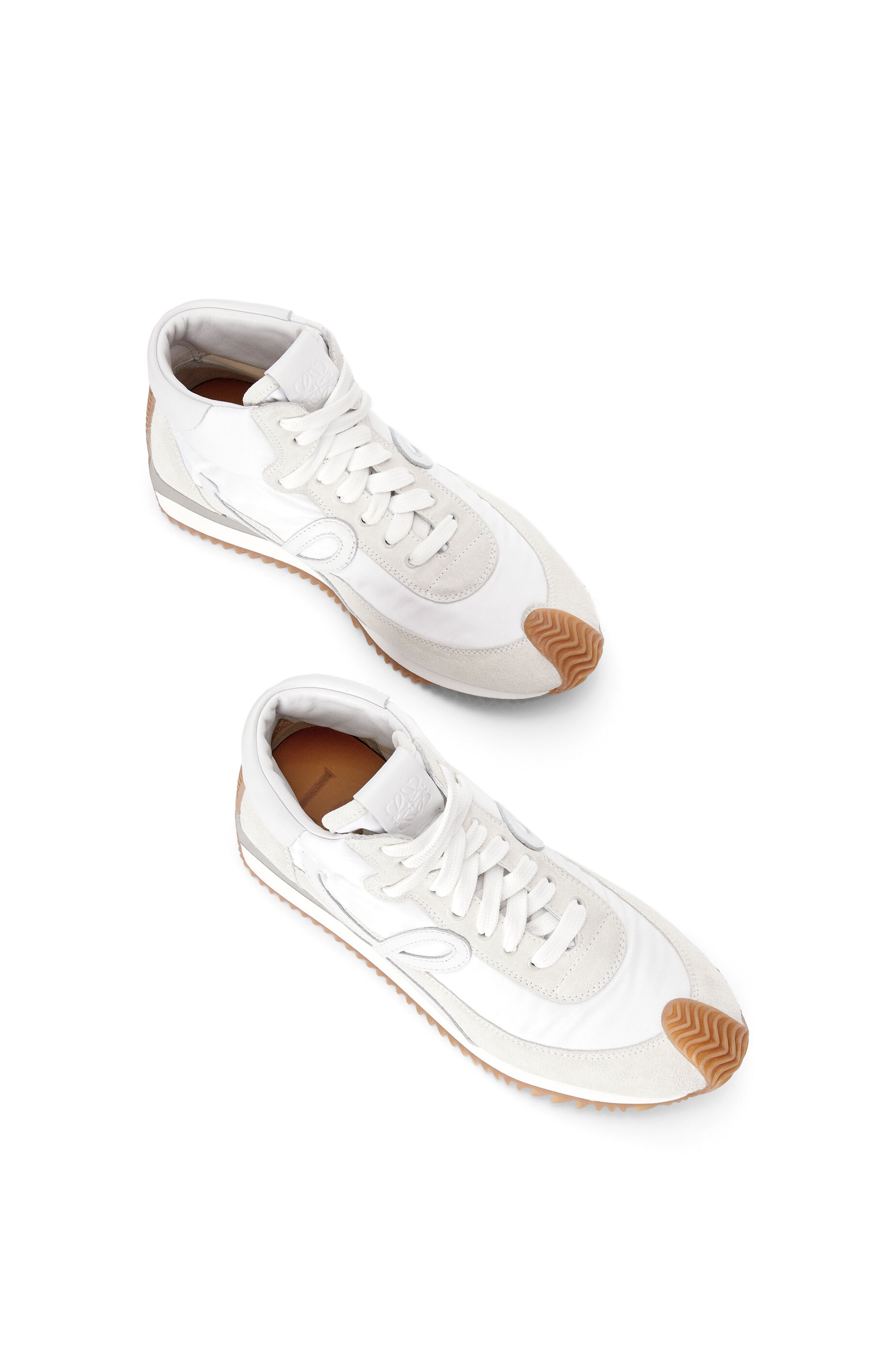 High top flow runner in nylon and suede - 3