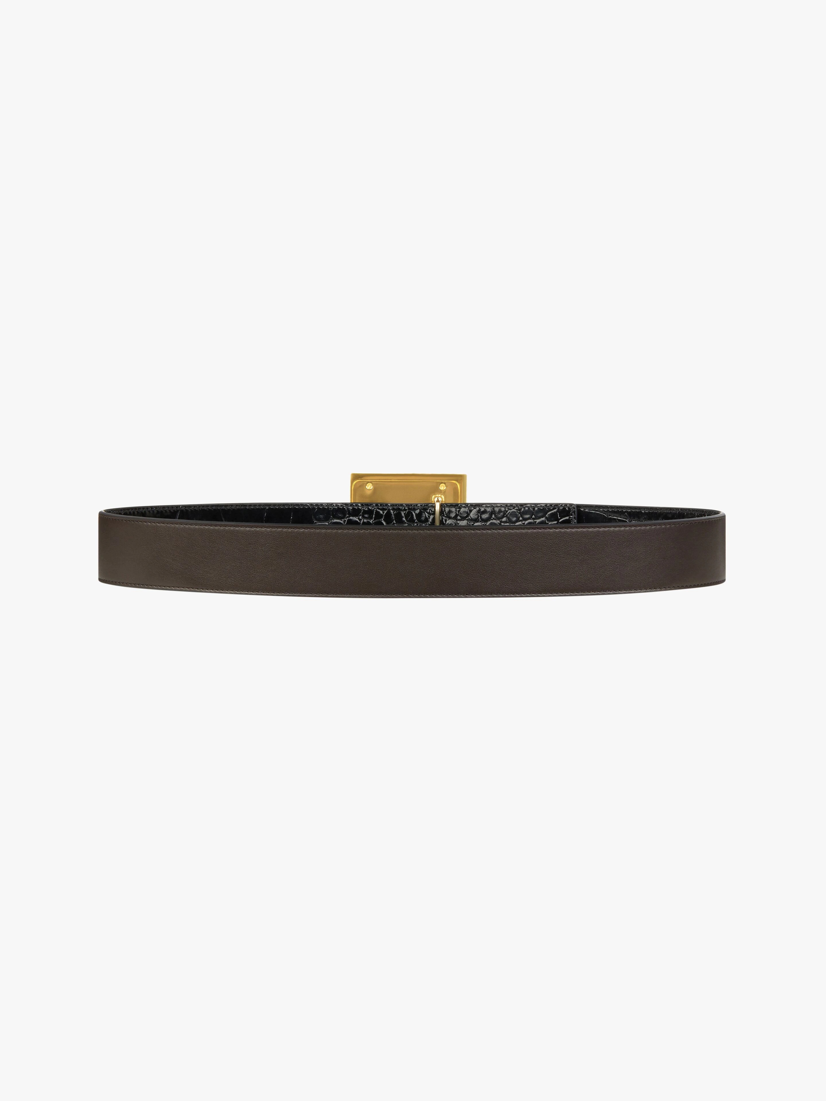 4G REVERSIBLE BELT IN LEATHER - 4