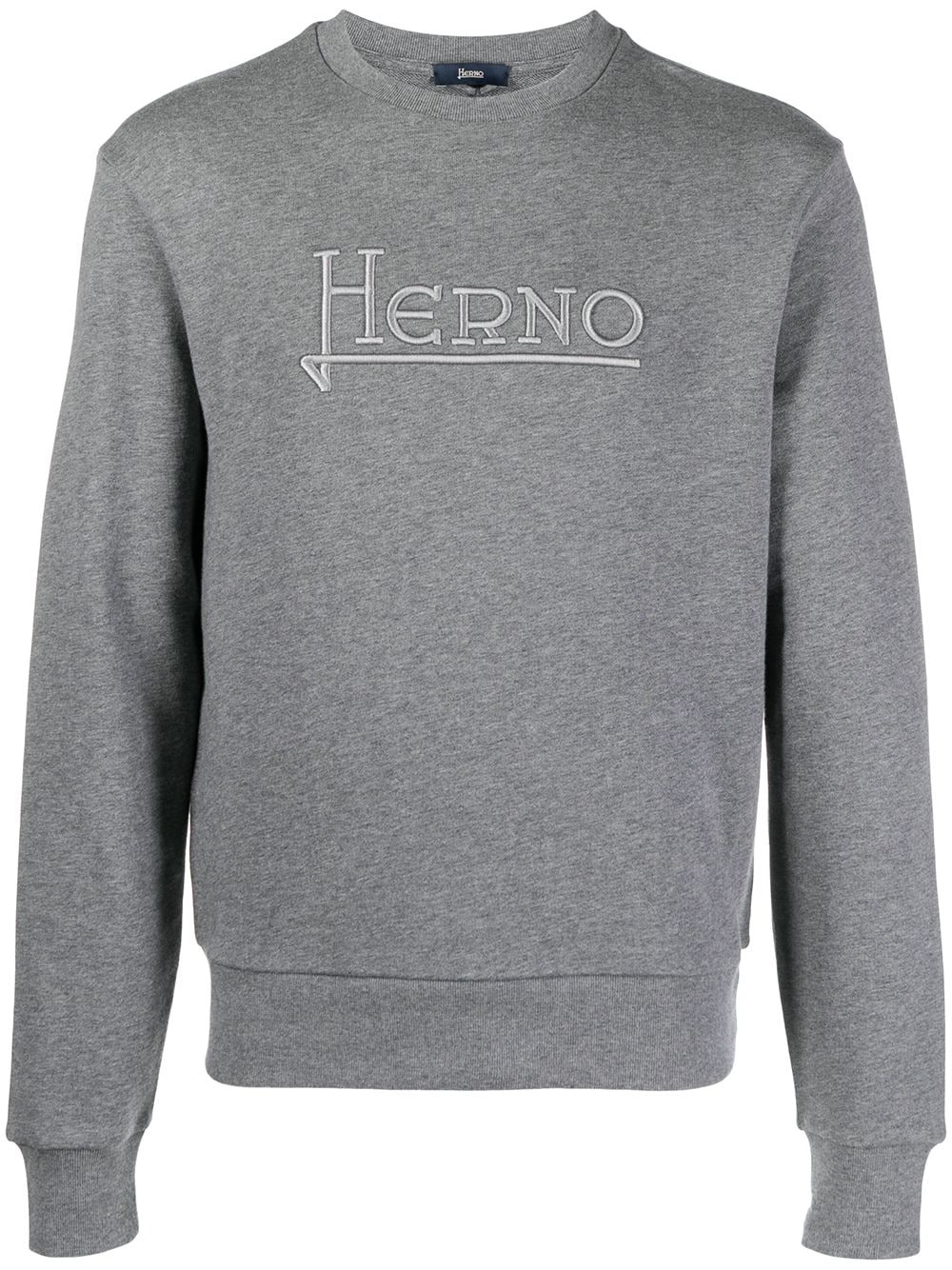 logo-embroidered sweatshirt - 1