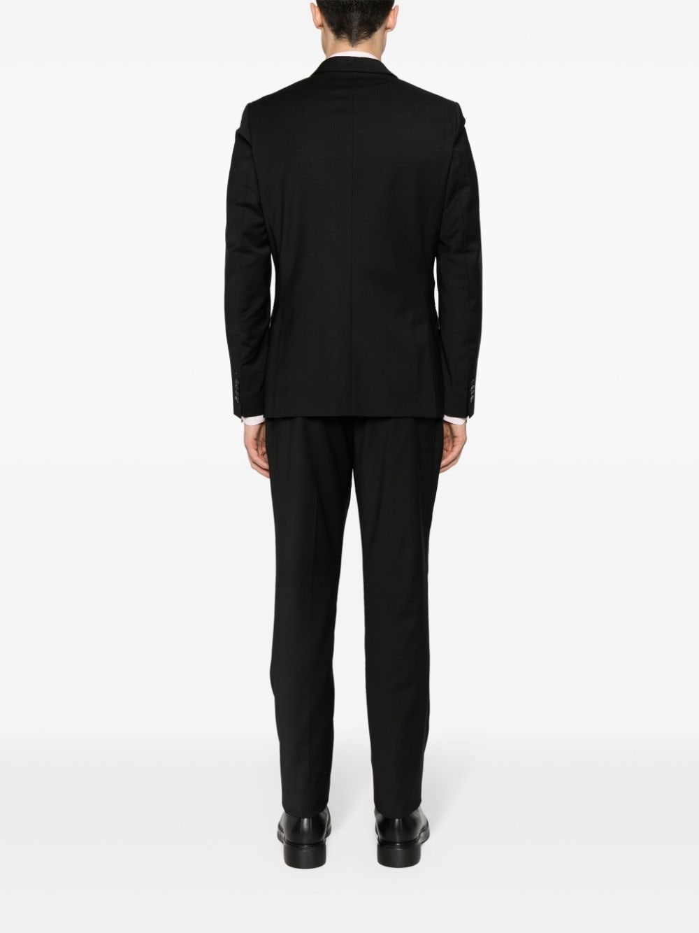 poplin stretch-wool suit - 4