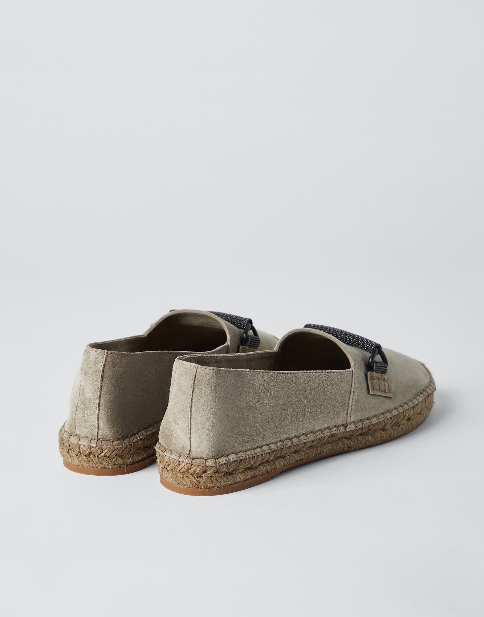 Suede espadrilles with precious bar detail - 3