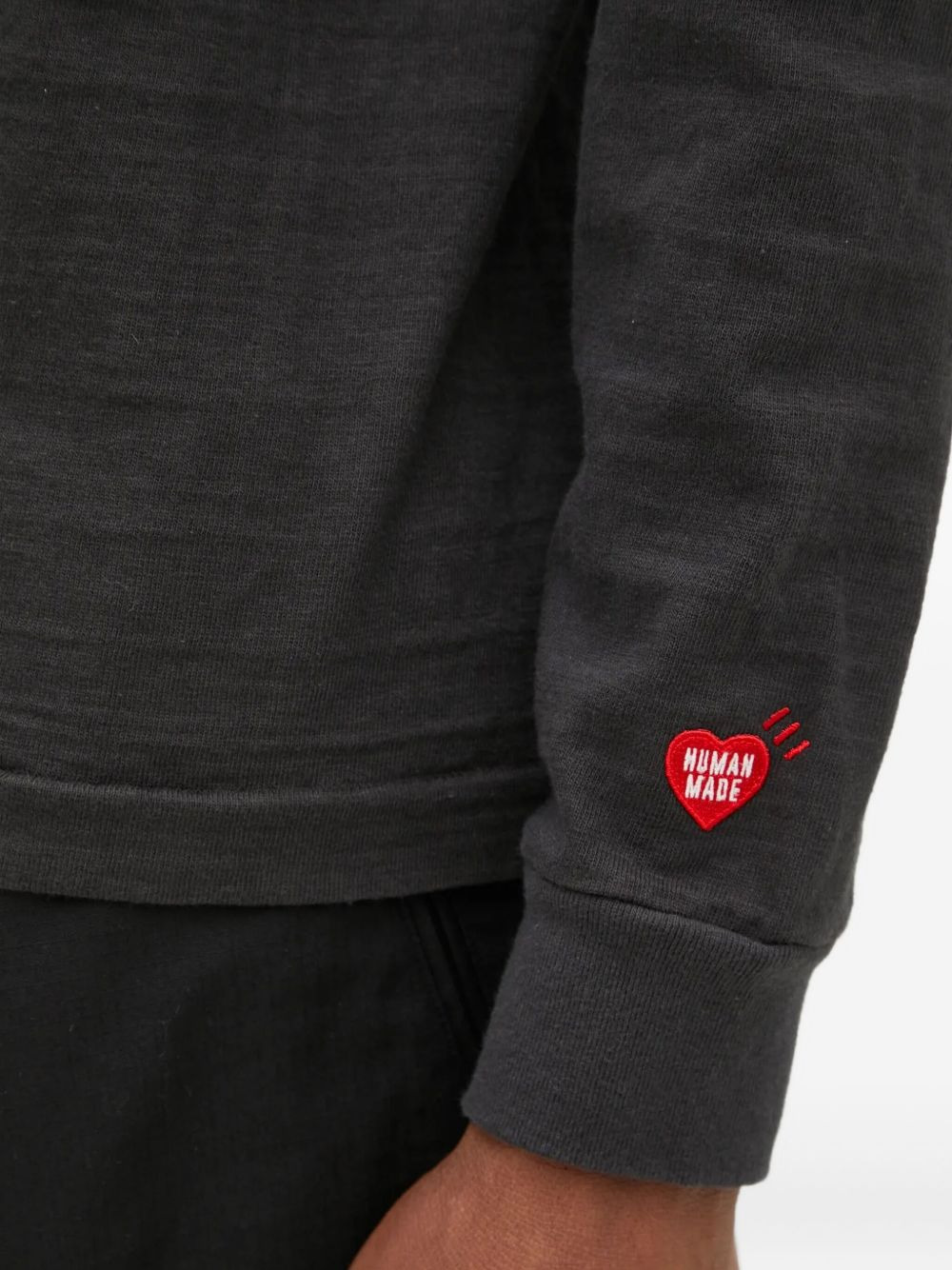 logo-embroidered long-sleeve T-shirt - 5