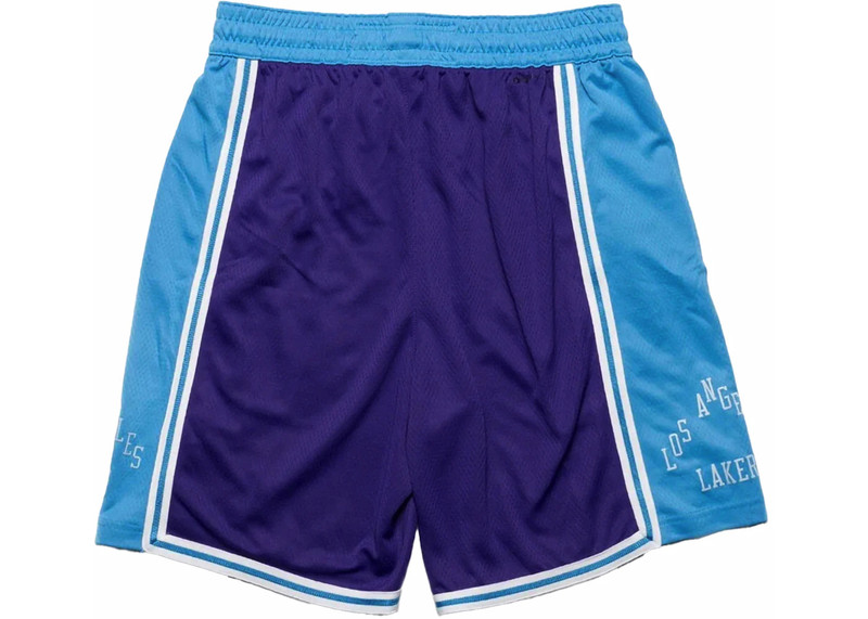 Nike Nike NBA Swingman Los Angeles Lakers City Edition Dri-Fit Shorts Purple outlook