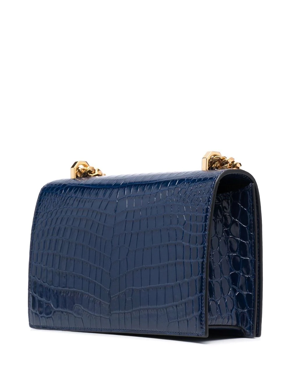 Jewelled crocodile-effect crossbody bag - 3