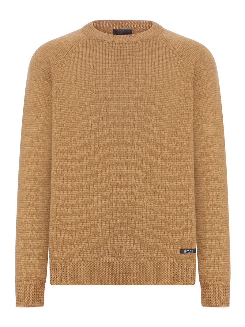 Prada CREW NECK SWEATER IN VIRGIN WOOL outlook