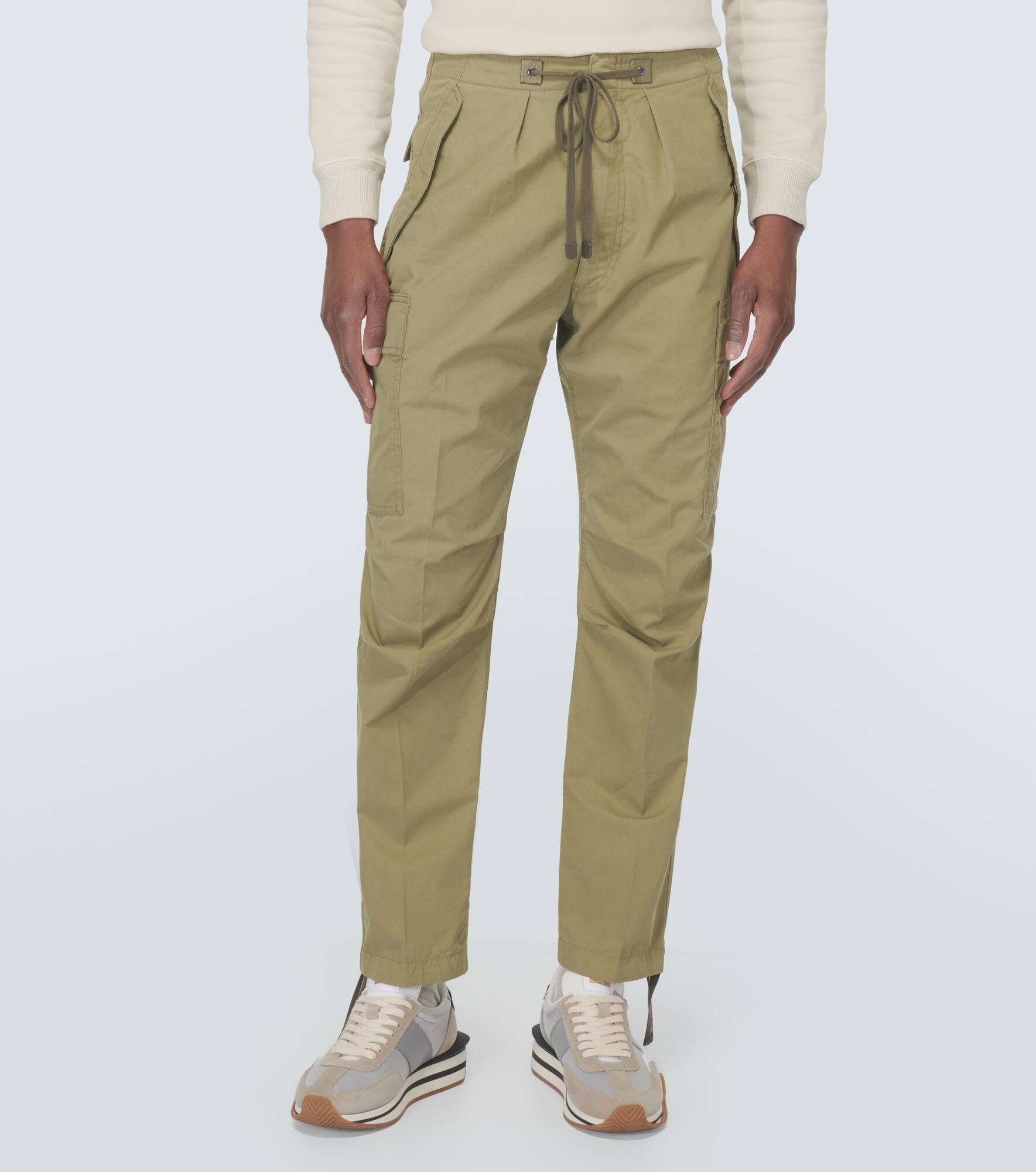 Enzyme cotton twill cargo pants - 3