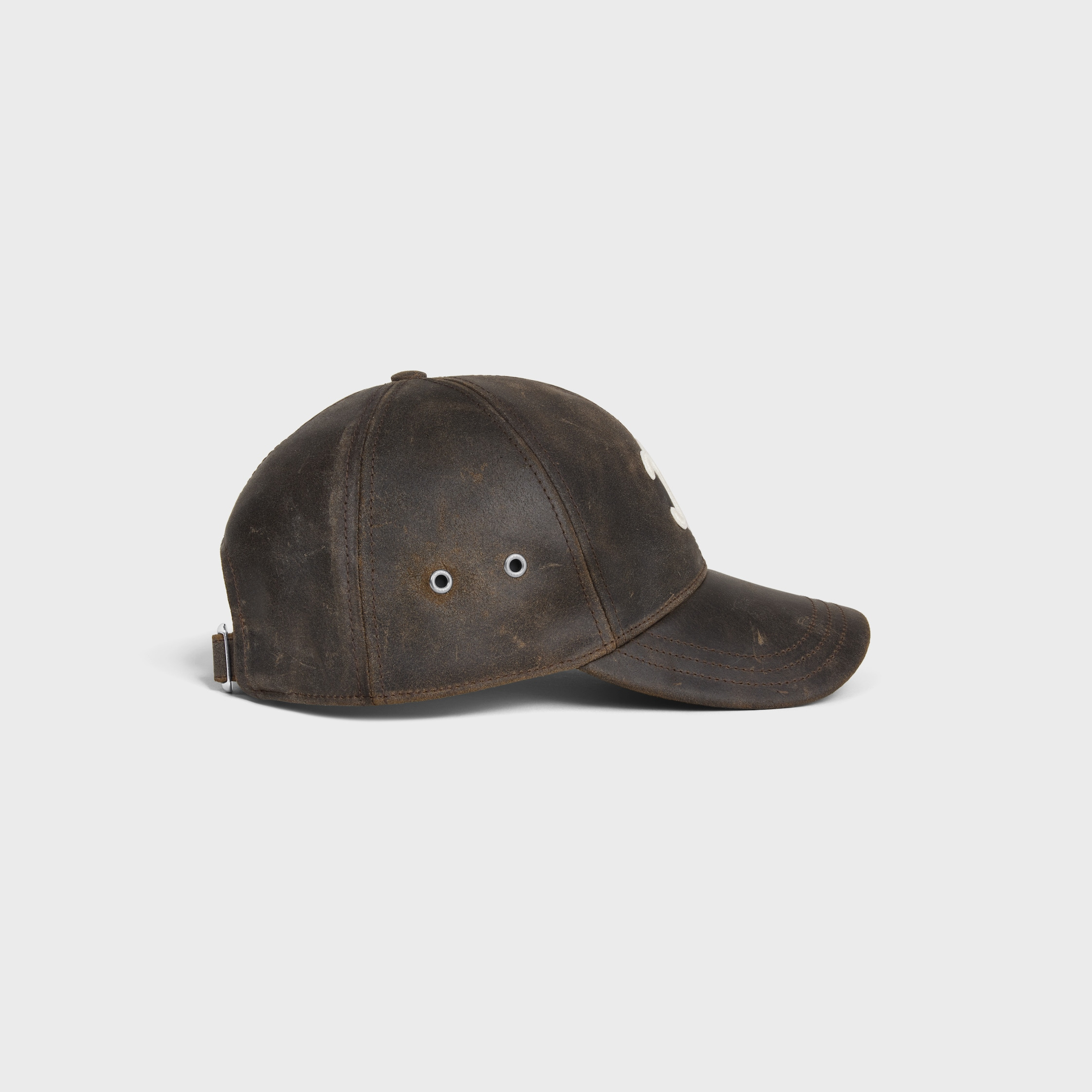 triomphe baseball cap IN WAXED SUEDE CALFSKIN - 3