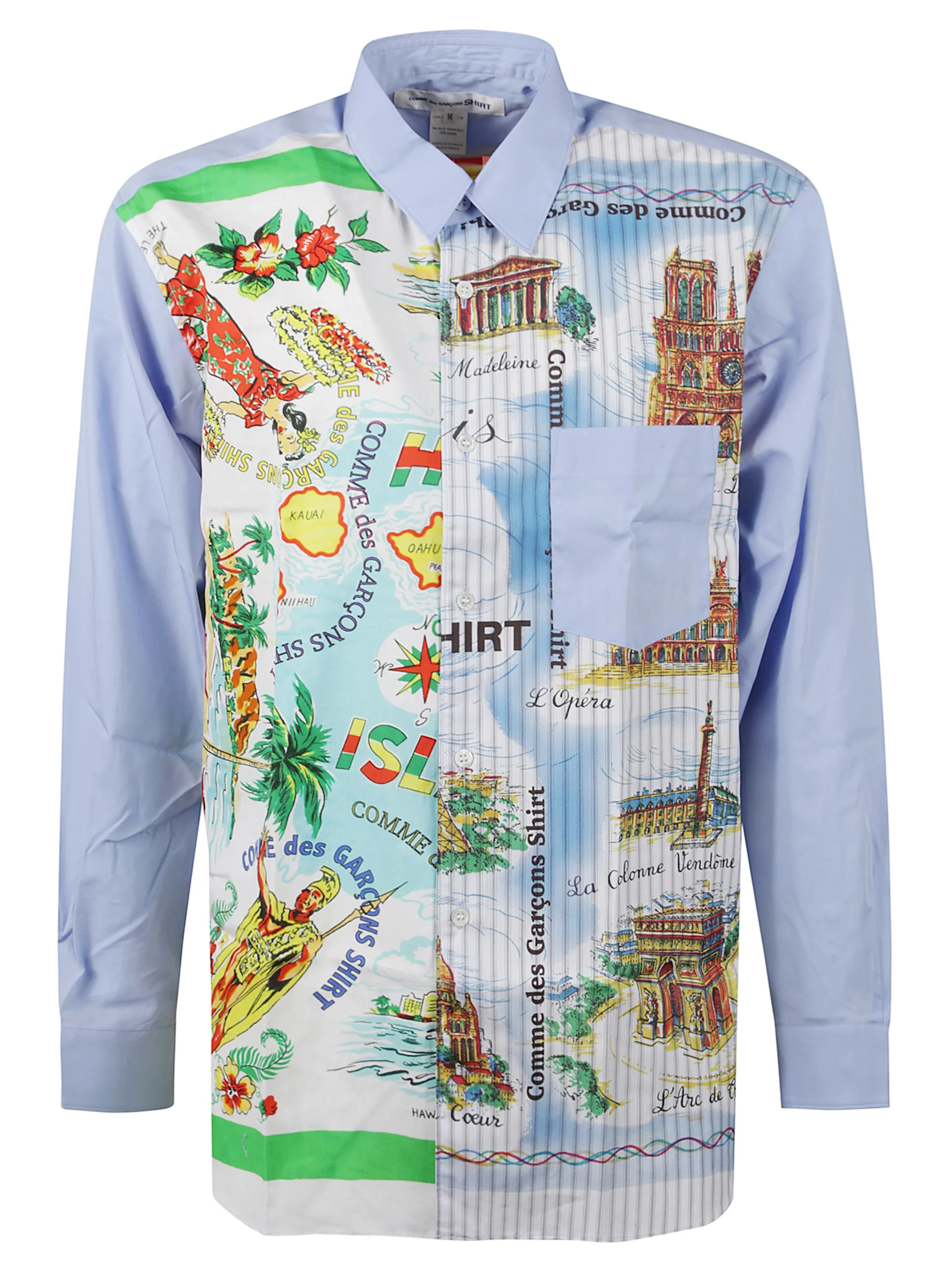 Shirt with patterned inserts - 1