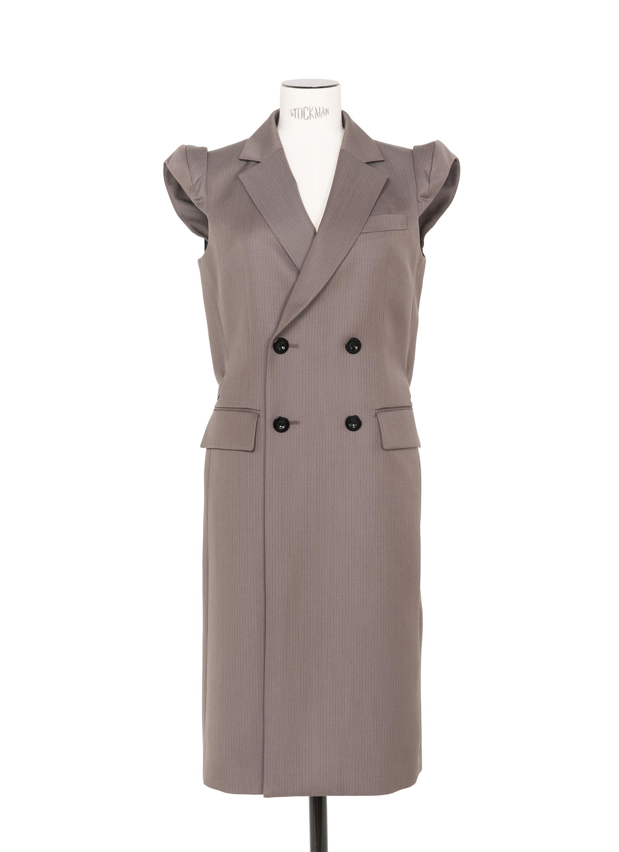 Doeskin Mix Long Vest - 1