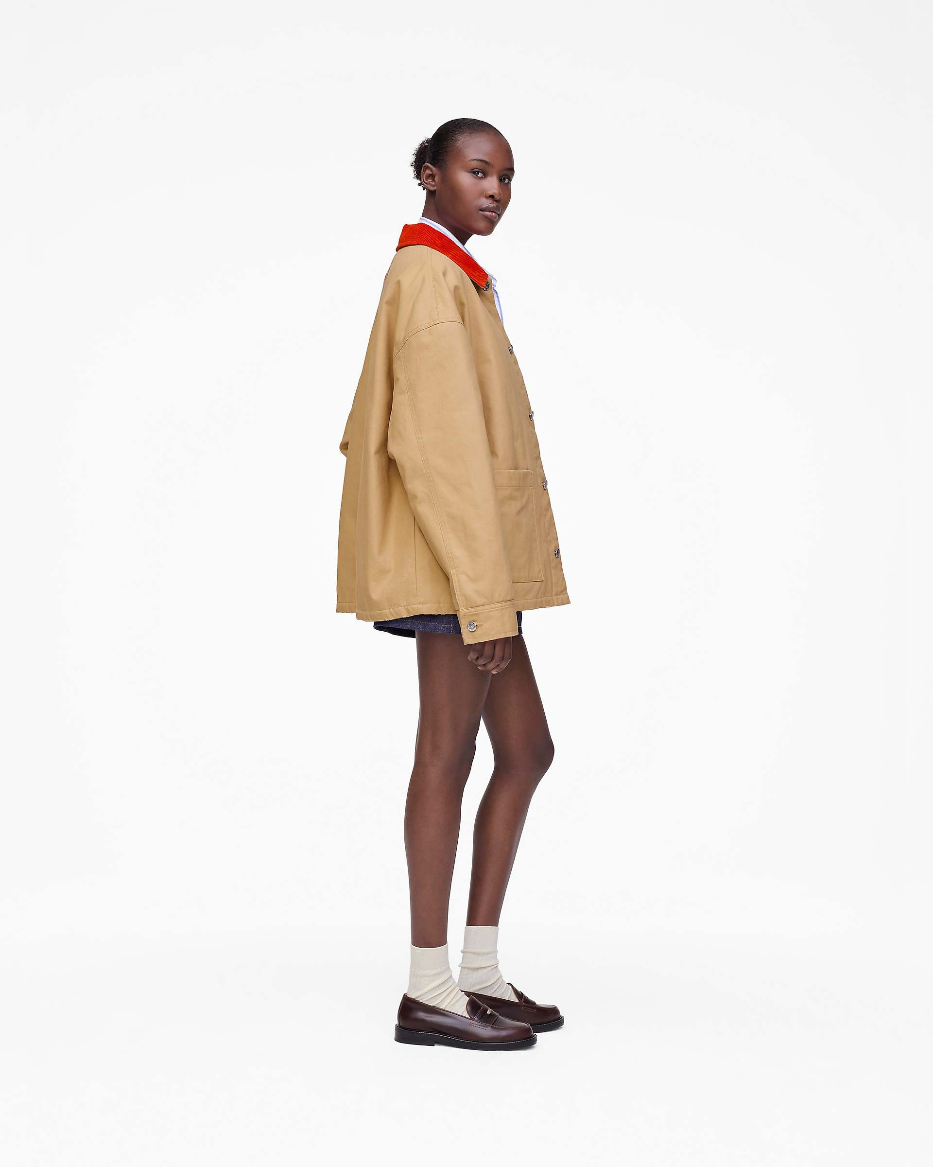 THE A.P.C. X MARC JACOBS STONED CANVAS UNISEX JACKET - 3