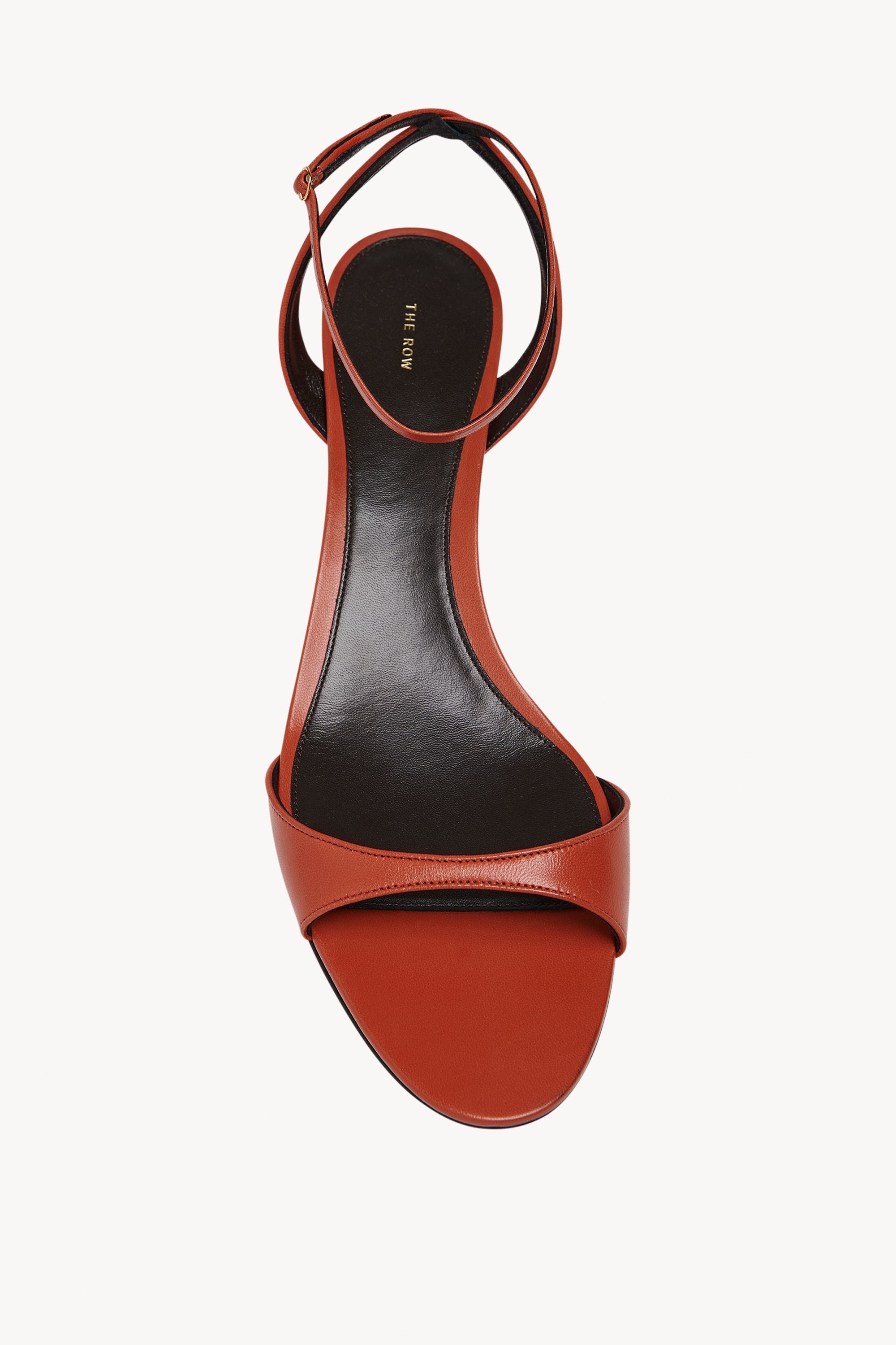 Vika Ankle Strap Kitten Heel in Leather - 3