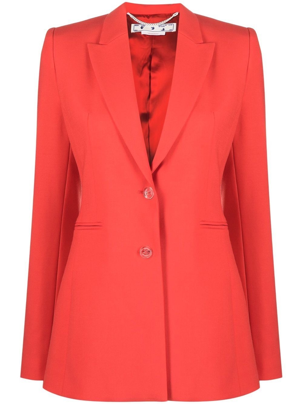 notch-lapel buttoned blazer - 1