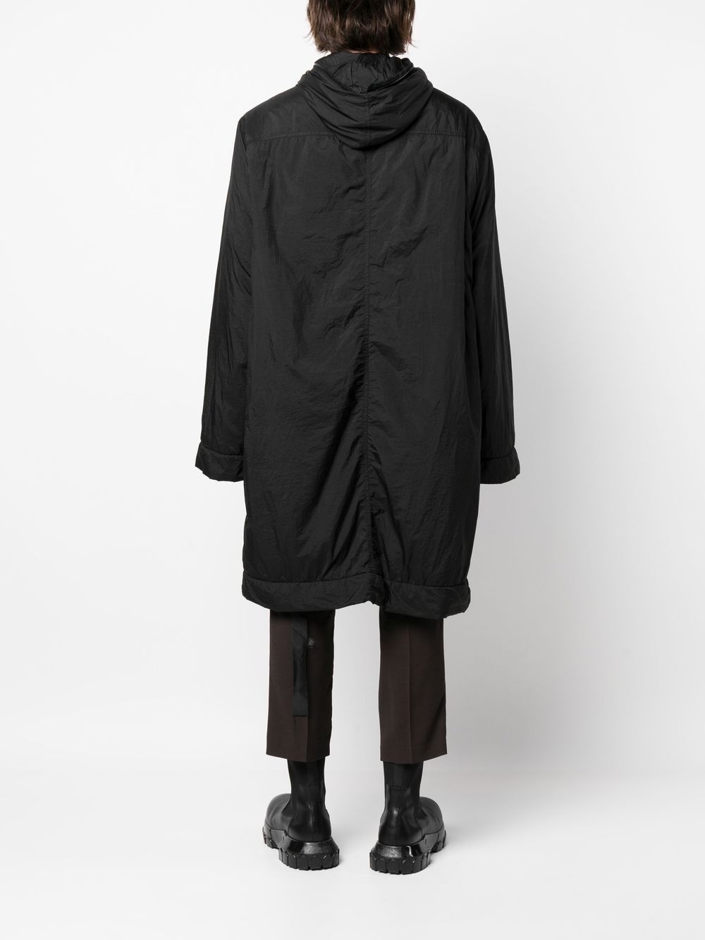 hooded quilted coat - 4