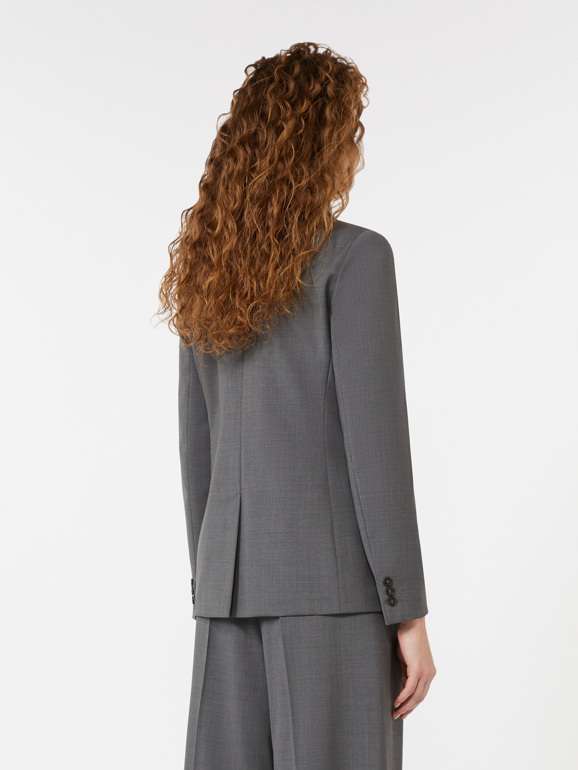 ORNATI Double-breasted blazer in wool canvas - 4