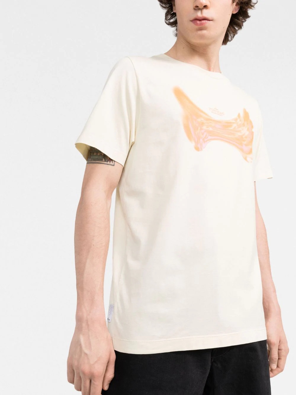 abstract-print T-shirt - 3