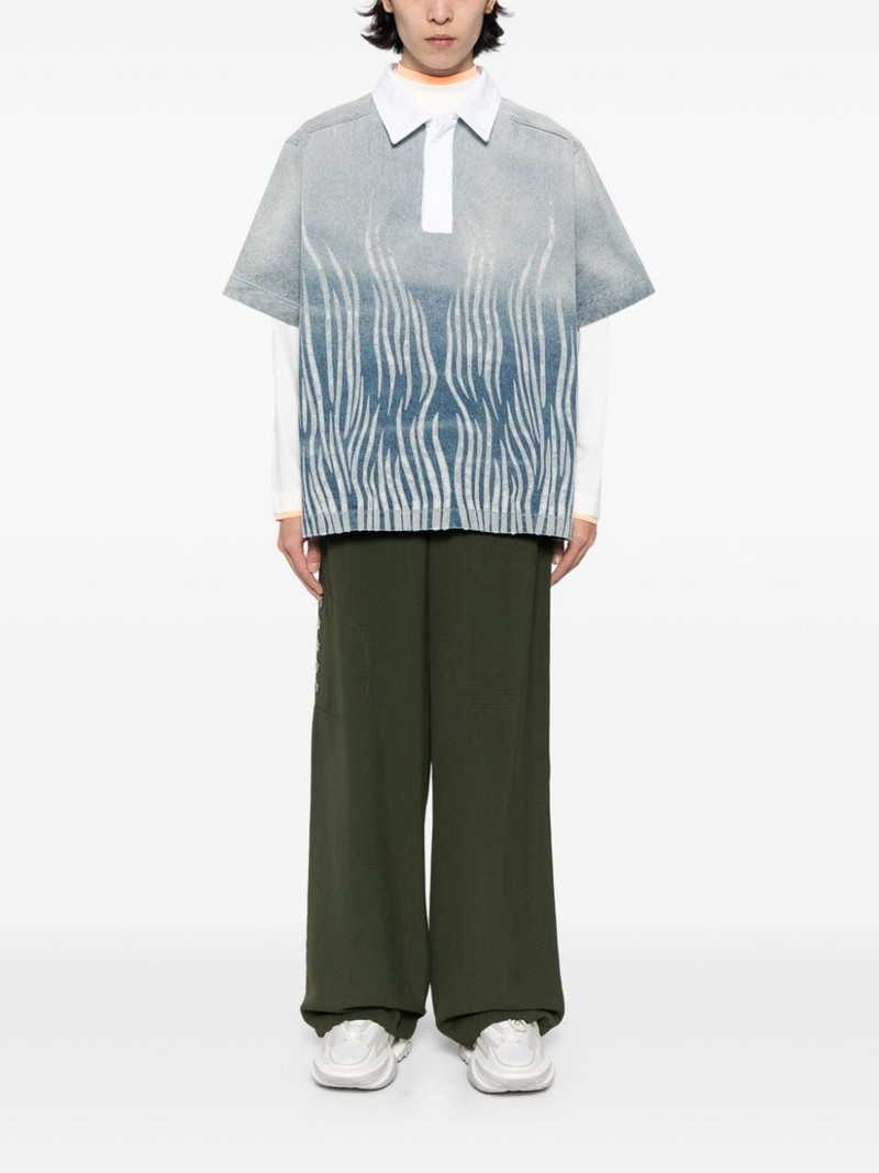 BOTTER graphic-print organic cotton polo shirt outlook